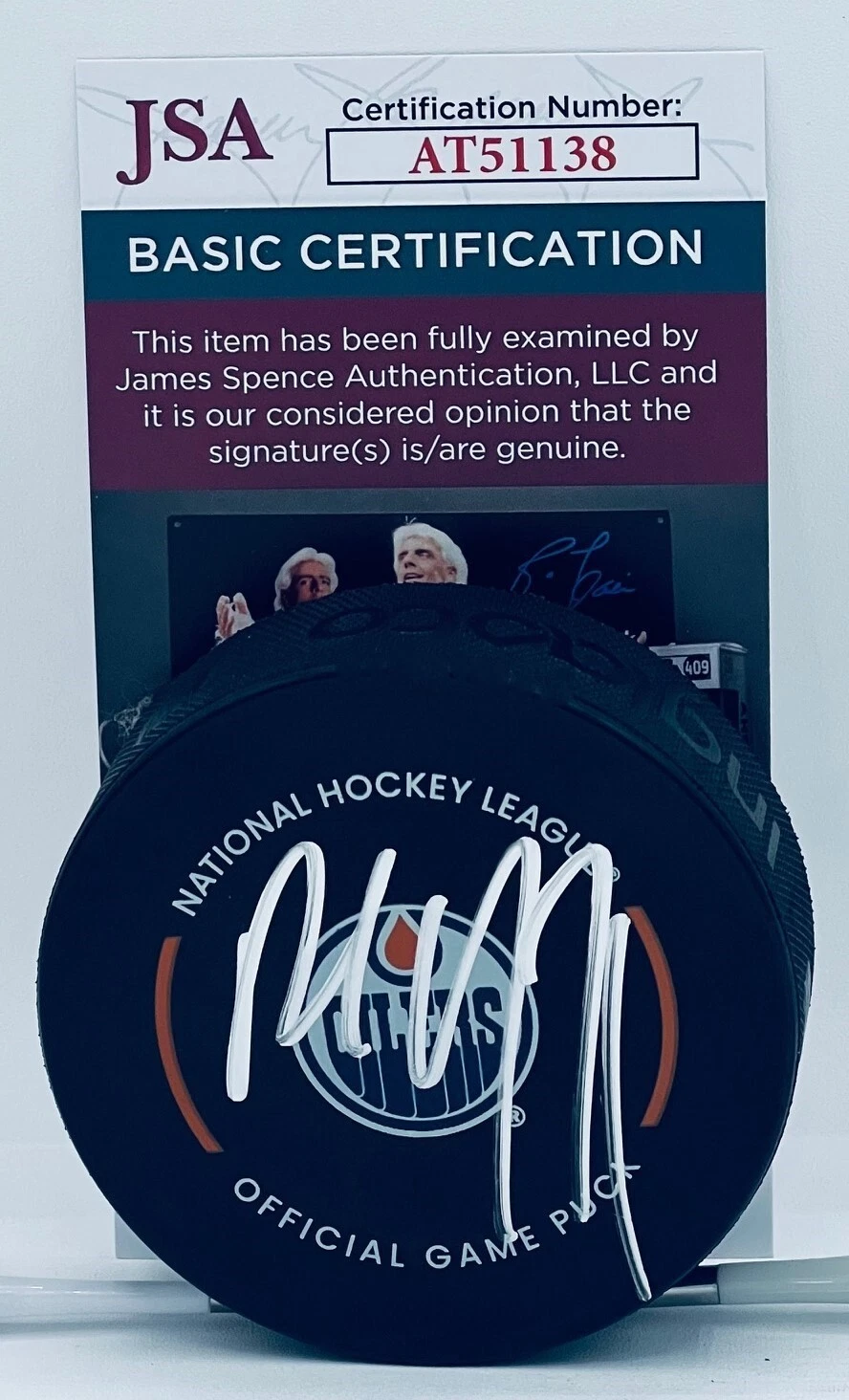 Paul Coffey signed Edmonton Oilers Official Game Puck autographed JSA