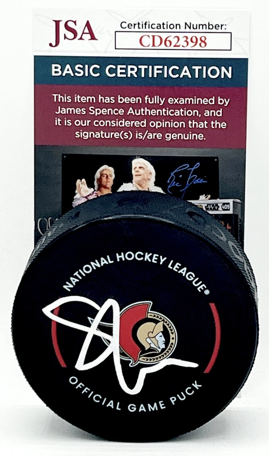 Tim Stutzle signed Ottawa Senators Official Game Puck autographed JSA COA