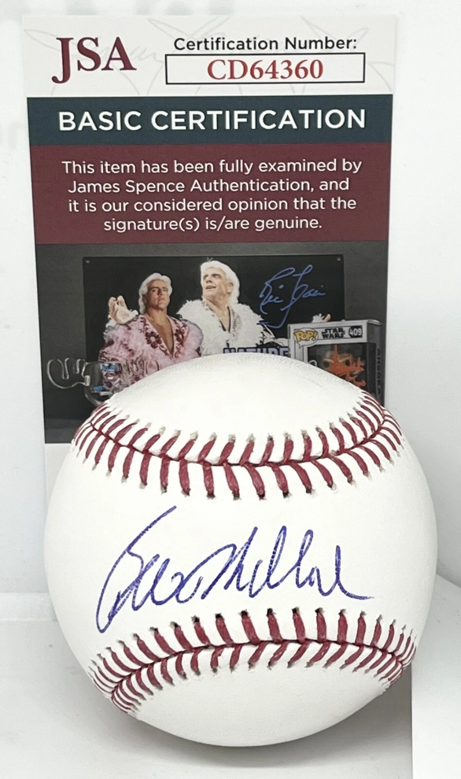 Bill Madlock Pittsburgh Pirates signed MLB Baseball Ball autographed JSA