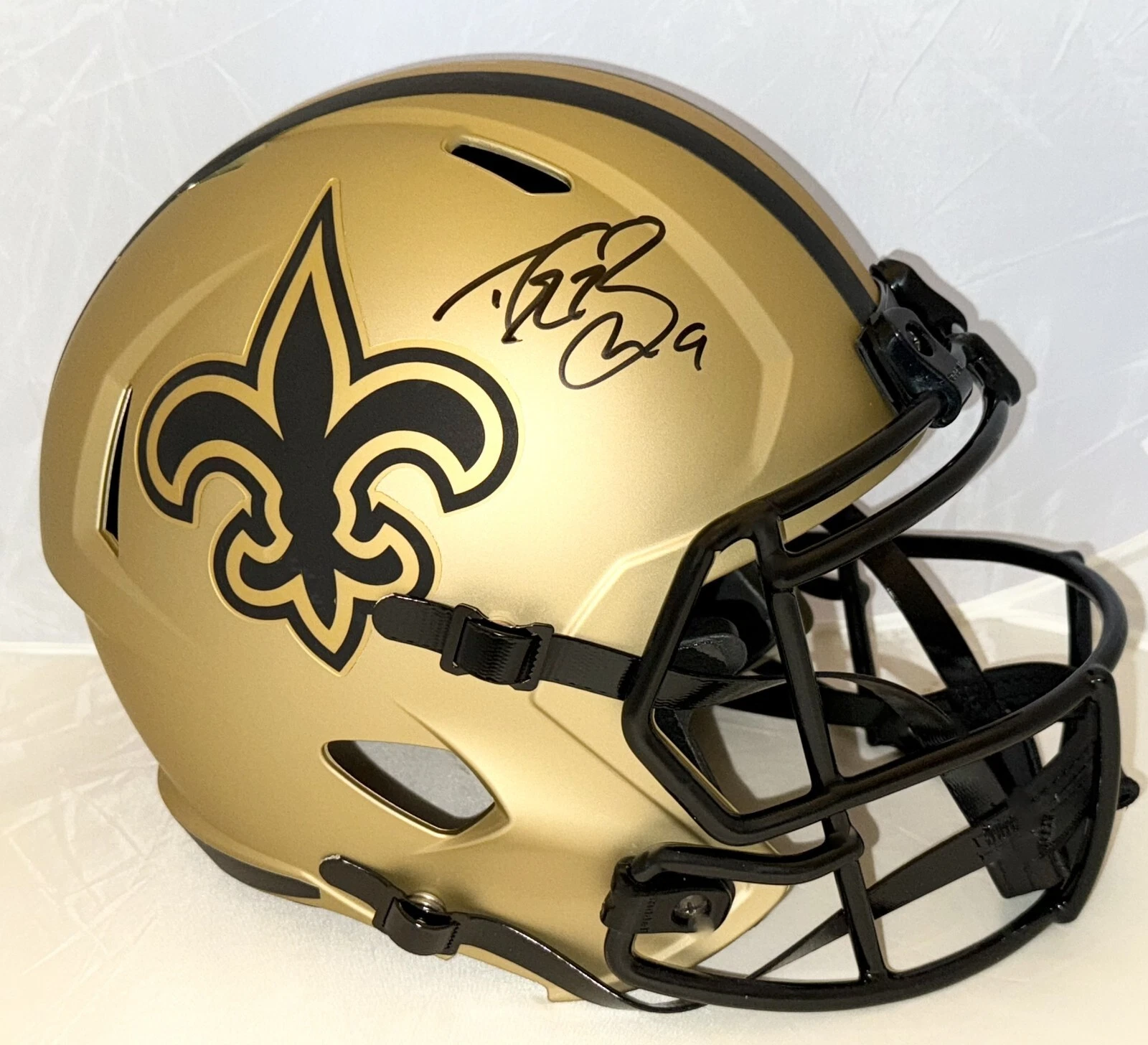 Drew Brees signed New Orleans Saints Rave Full Size Helmet Beckett Witnessed