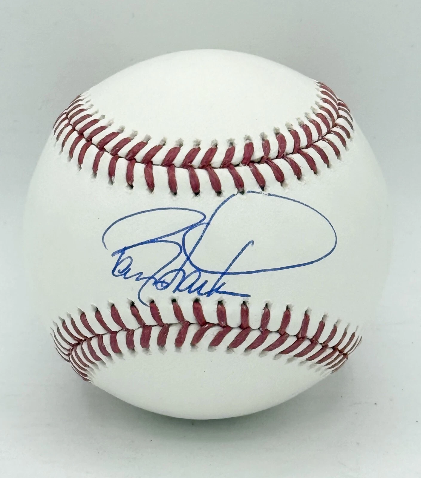Barry Larkin Cincinnati Reds signed Official MLB Baseball Ball Beckett Witnessed