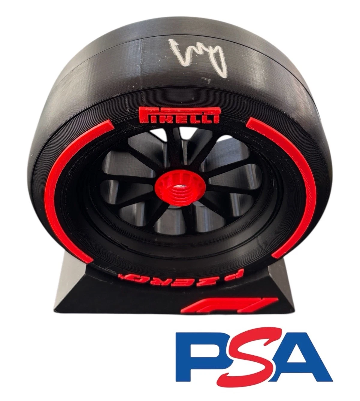 Carlos Sainz Signed Autographed 1:5th Scale F1 Tire Tyre PSA/DNA AUTO FERRARI