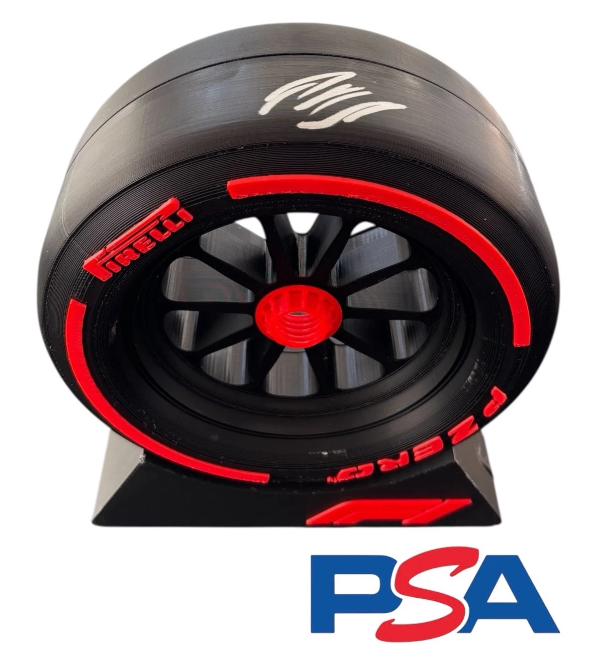 Andrea Kimi Antonelli Signed 1:5th Scale F1 Tire Tyre PSA/DNA AUTO MERCEDES AMG