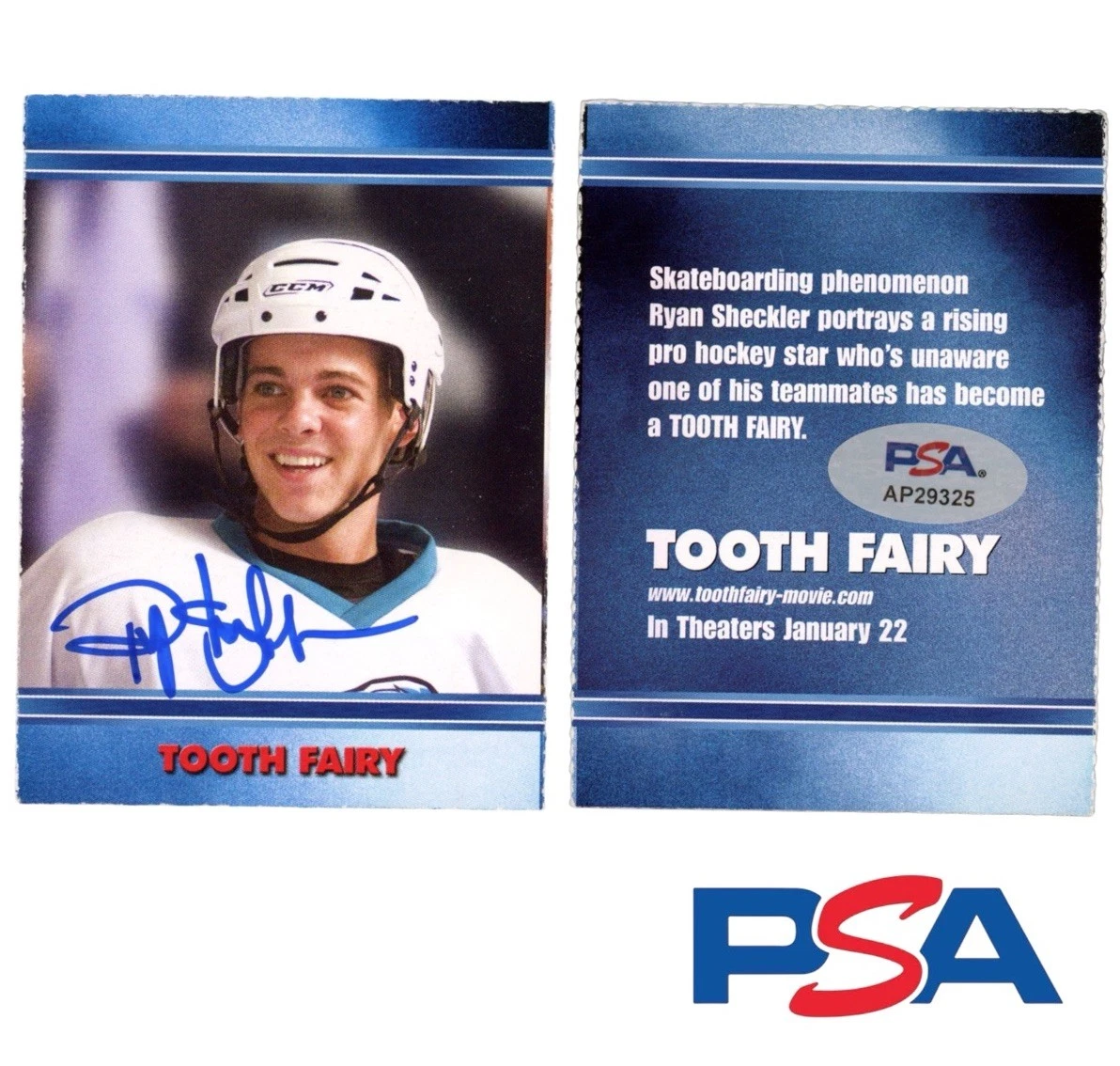 Ryan Sheckler Signed 2010 Tooth Fairy Movie Mick Donnelly Rookie Card PSA AUTO
