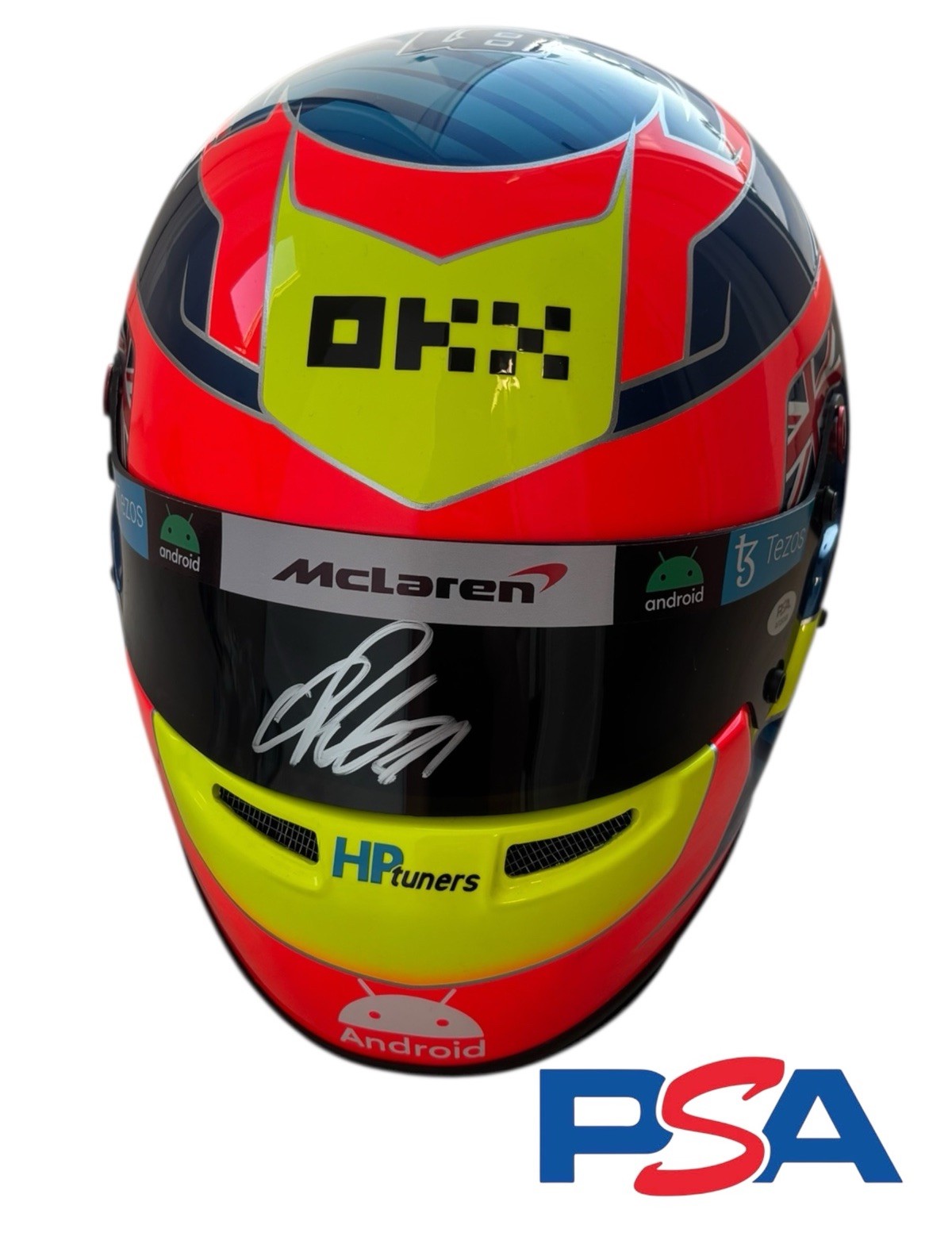 Oscar Piastri Signed 2023 Rookie F1 Full Size 1:1 Helmet PSA AUTO McLaren #81