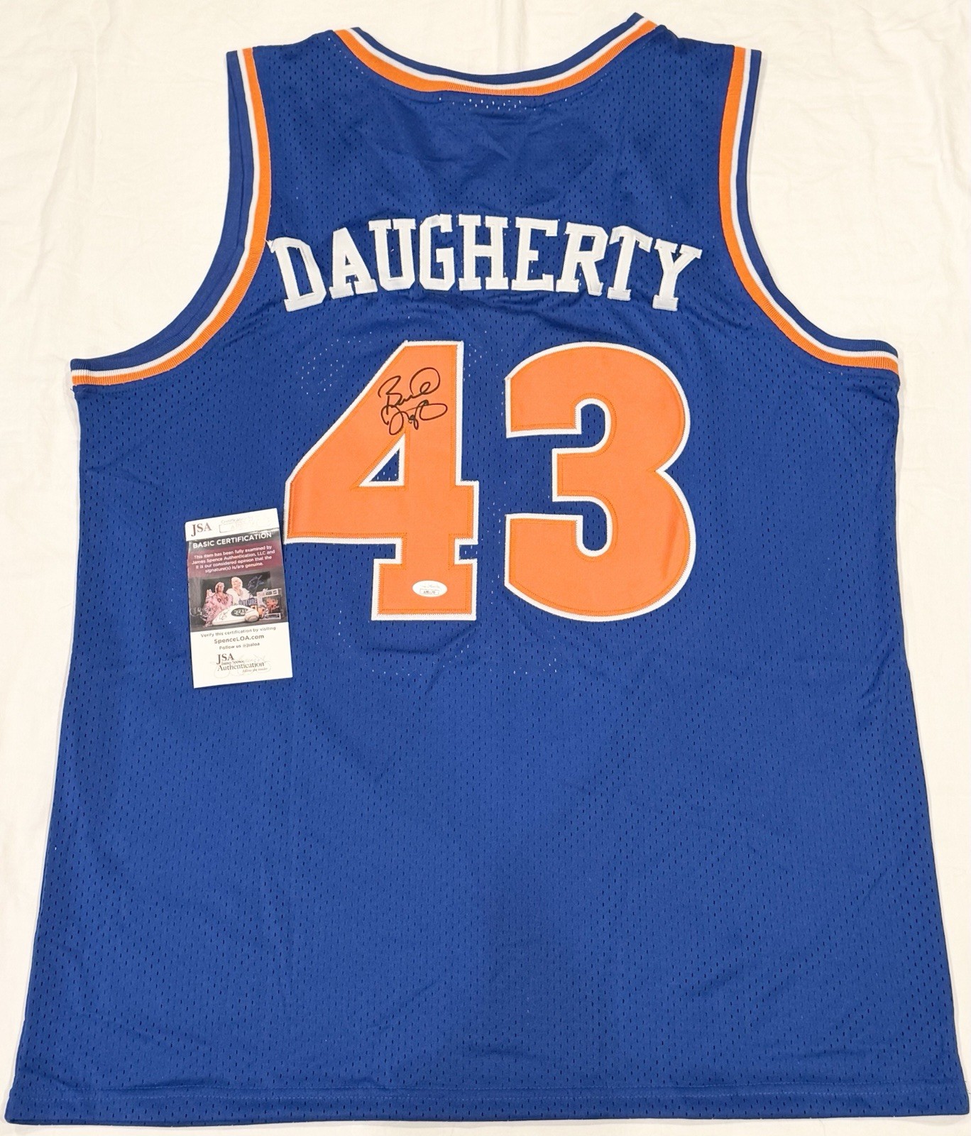 Brad Daugherty Signed Autographed Cleveland Cavaliers Jersey JSA COA