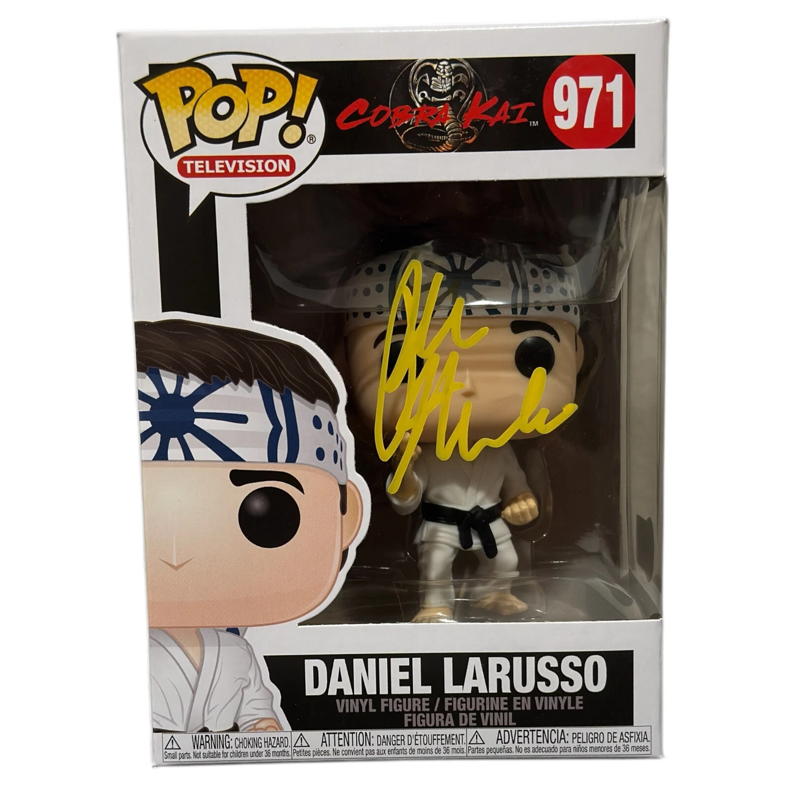 Ralph Macchio Signed Cobra Kai Funko Pop Daniel LaRusso Karate Kid Beckett COA