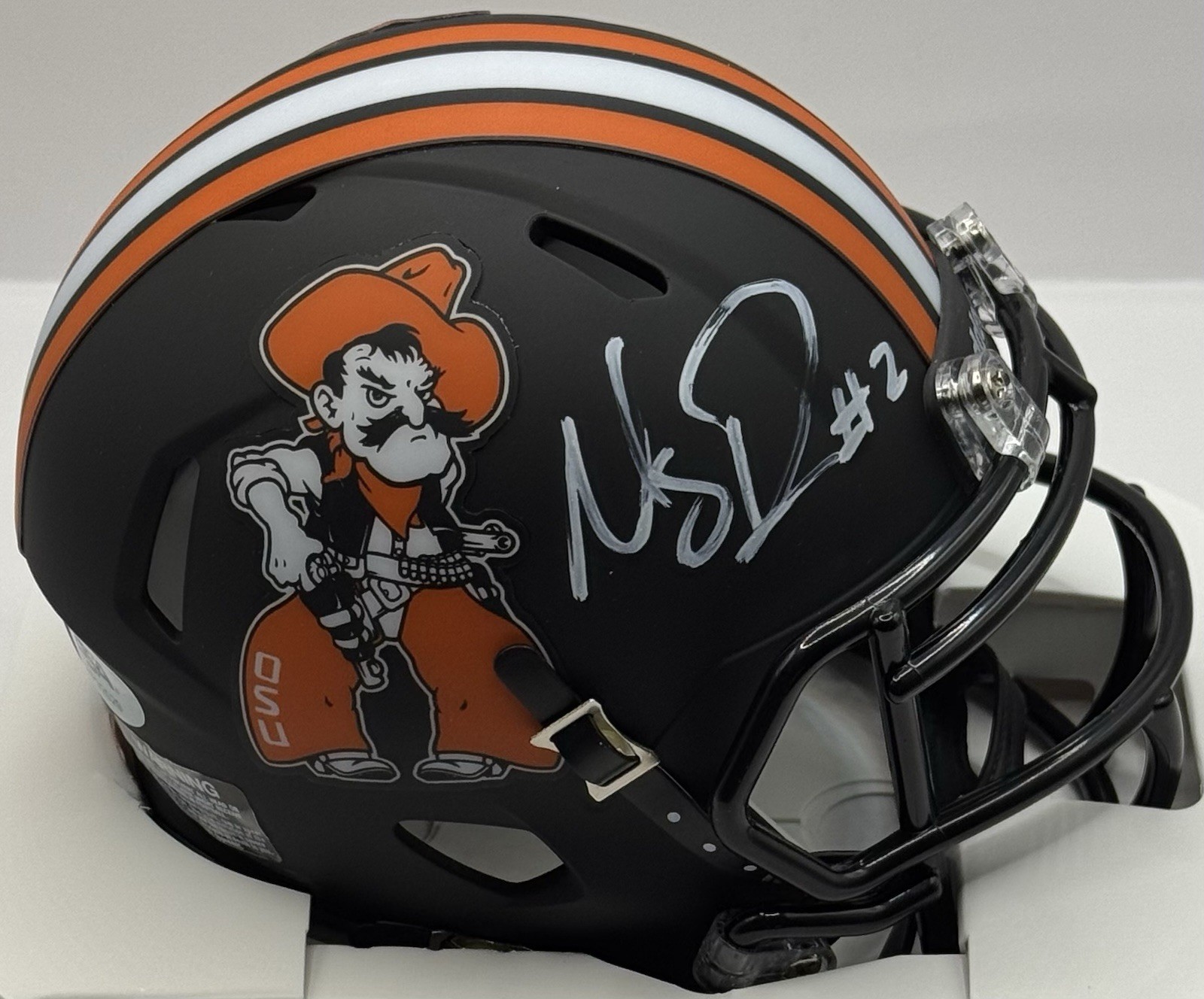 Mason Rudolph Signed Autographed Oklahoma State Cowboys Mini Helmet PSA/DNA COA