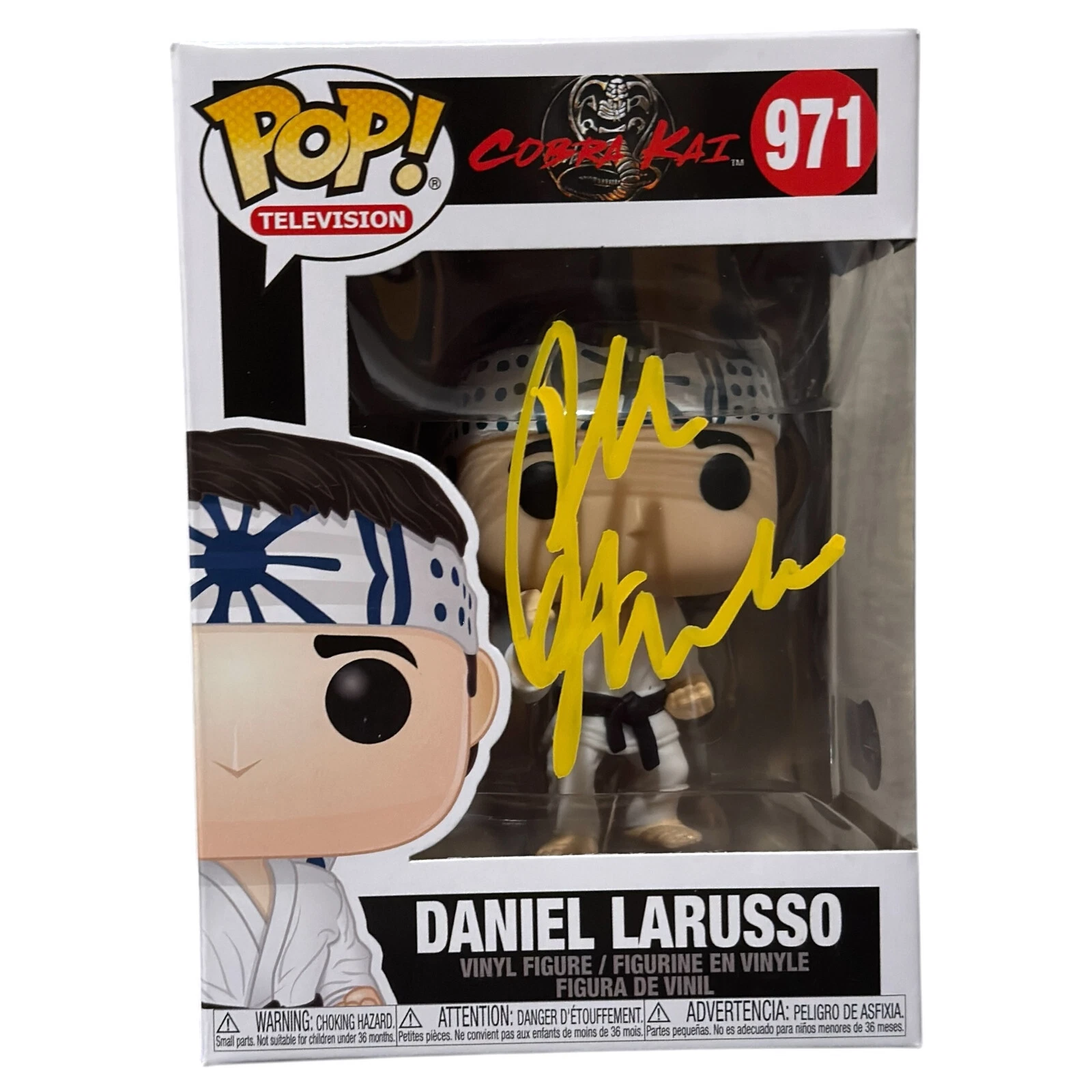 Ralph Macchio Cobra Kai Signed Daniel LaRusso Funko Pop Karate Kid Autograph BAS