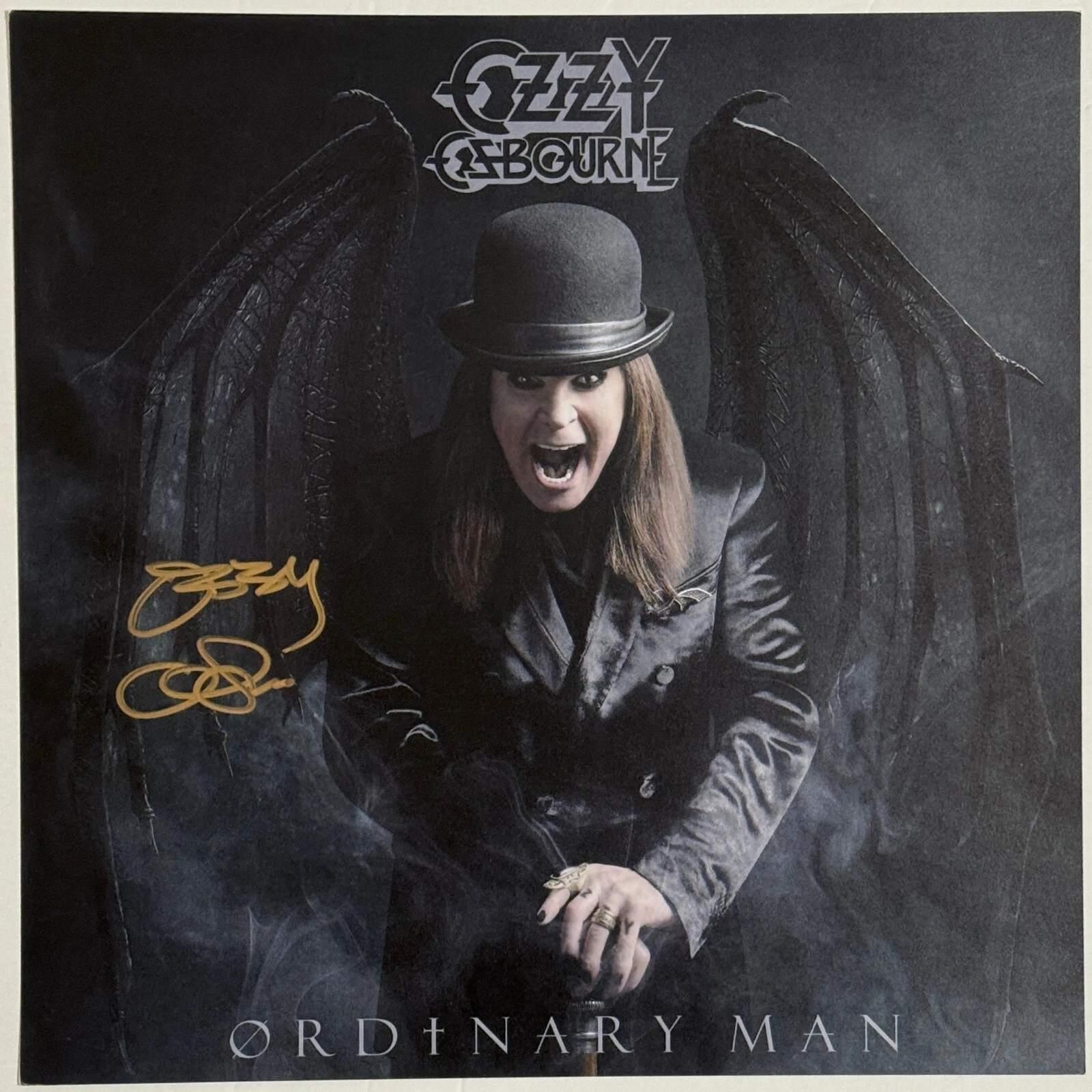 Ozzy Osbourne Ordinary Man Signed Autograph Album Litho + New Vinyl Beckett COA