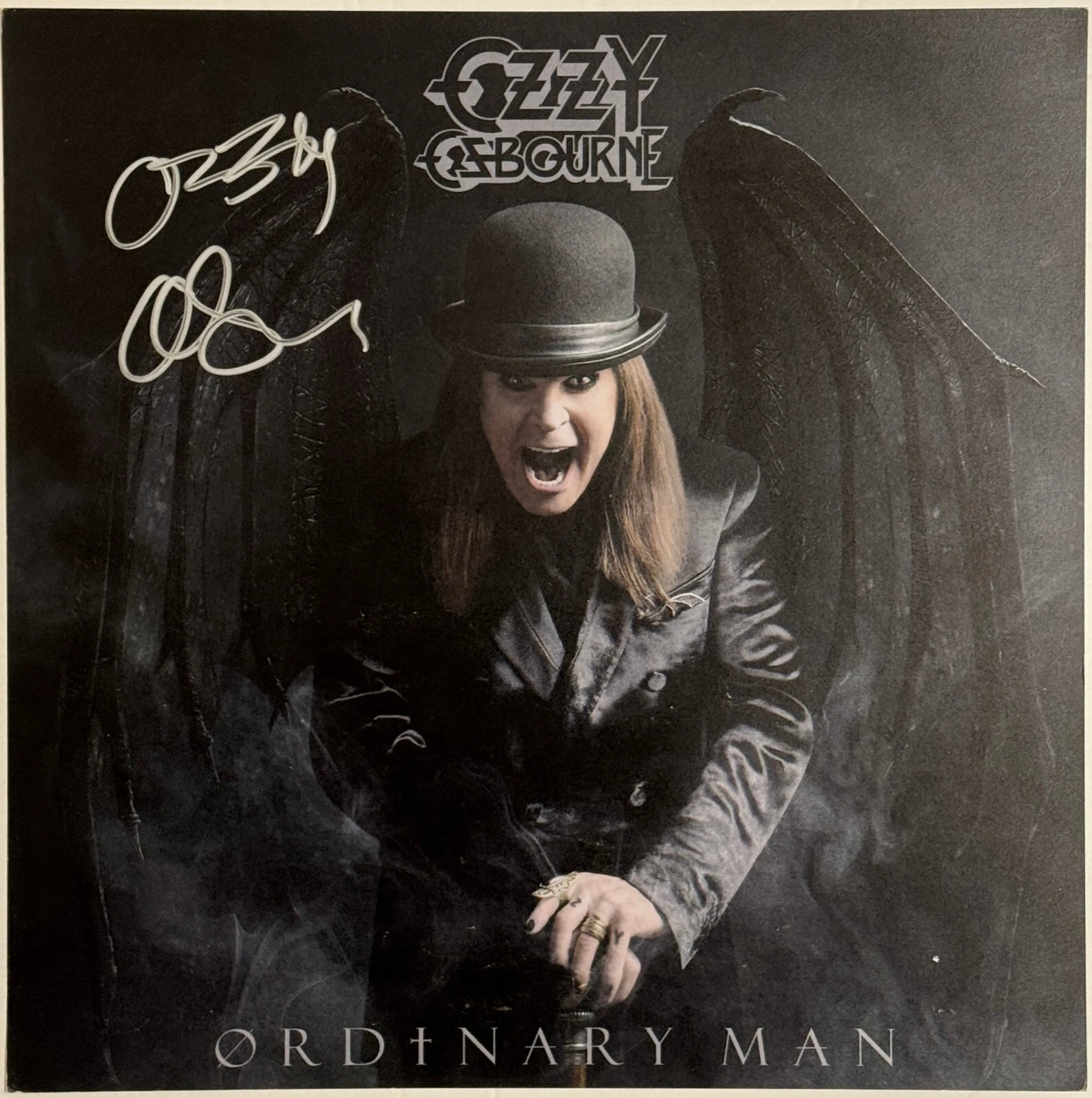 Ozzy Osbourne Ordinary Man Signed Autograph Album Litho + New Vinyl Beckett COA