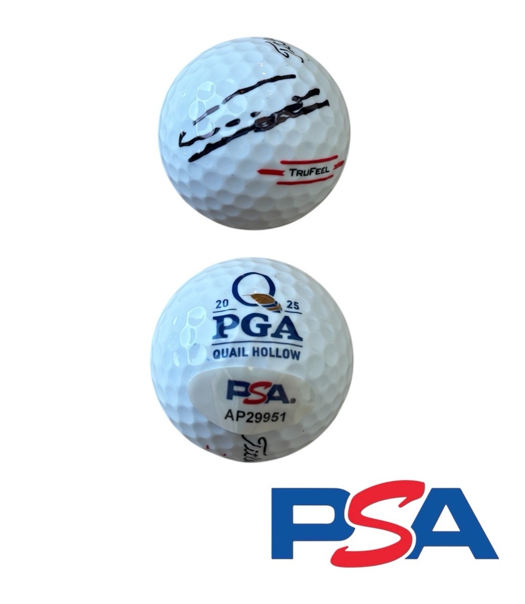 Sungjae Im Signed 2025 PGA CHAMPIONSHIP Quail Hollow Golf Ball PSA/DNA AUTO