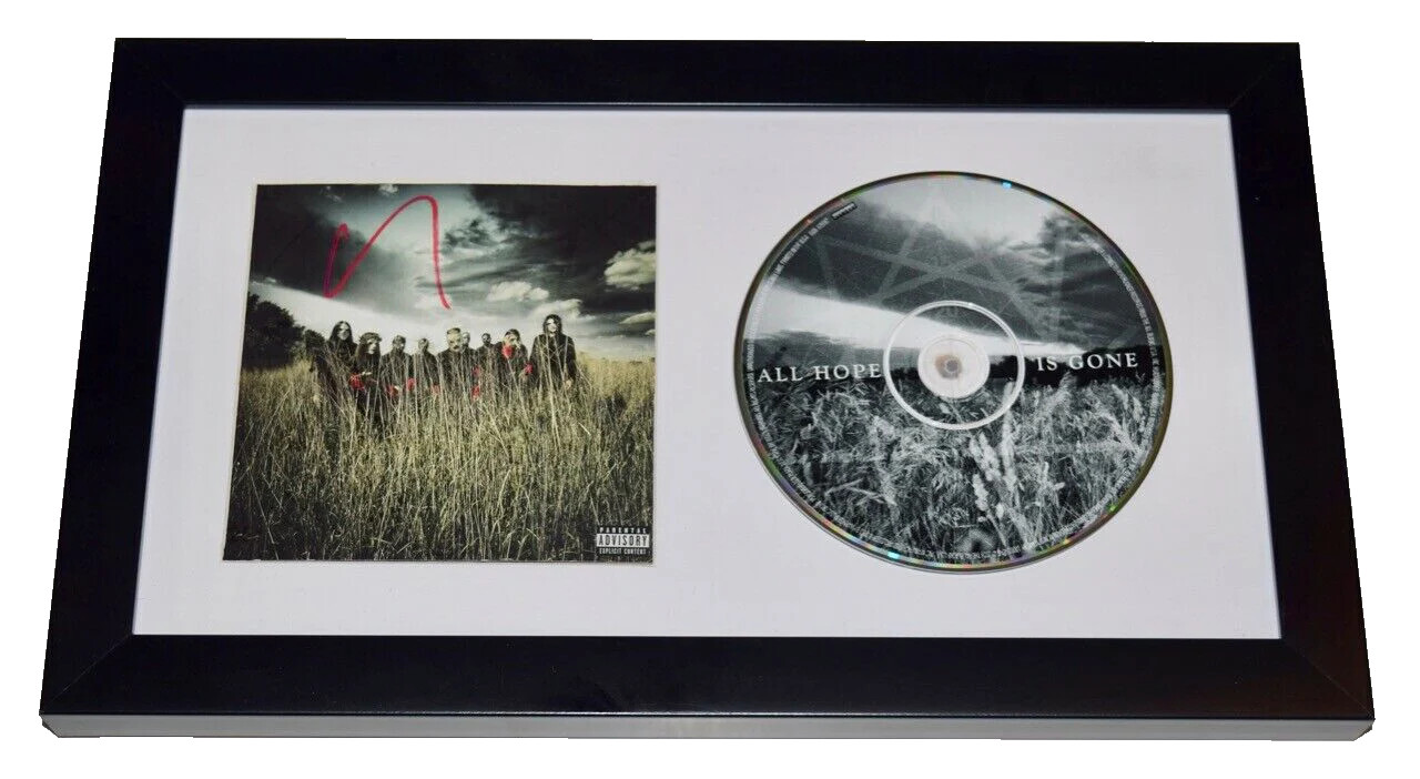Corey Taylor Slipknot All Hope Is Gone Signed Autograph CD Framed Beckett COA