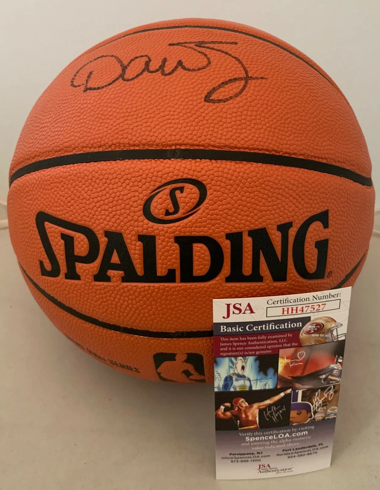Dan Majerle Phoenix Suns signed F/S Full Size NBA Replica Game Ball JSA