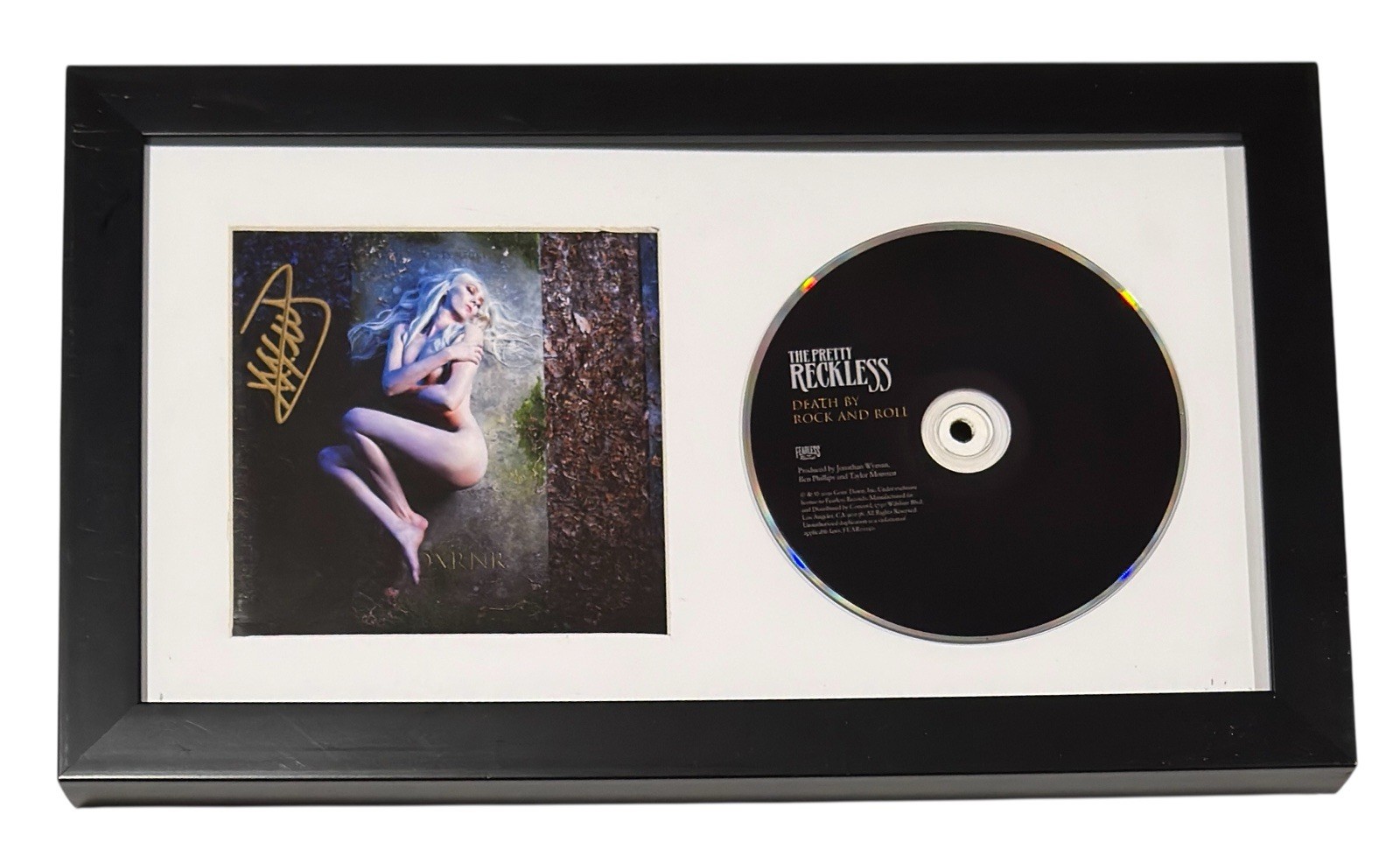 Taylor Momsen The Pretty Reckless Signed Death By Rock & Roll Framed CD BAS COA