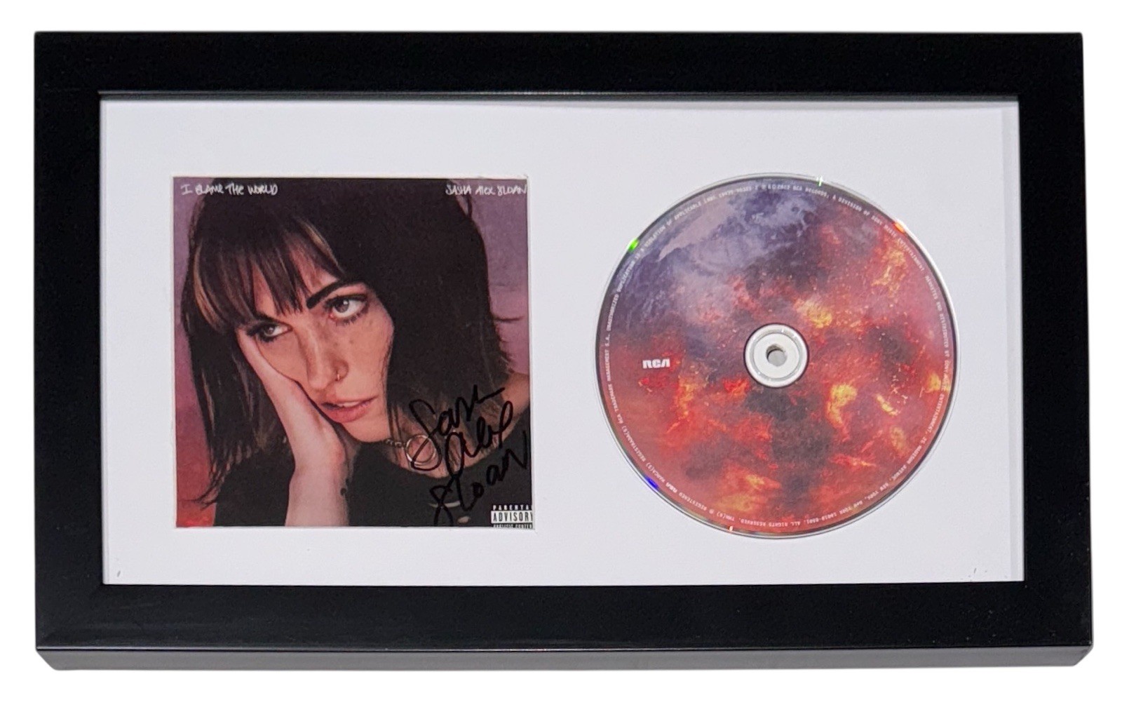 Sasha Alex Sloan Signed Autograph I Blame The World CD Framed Beckett COA