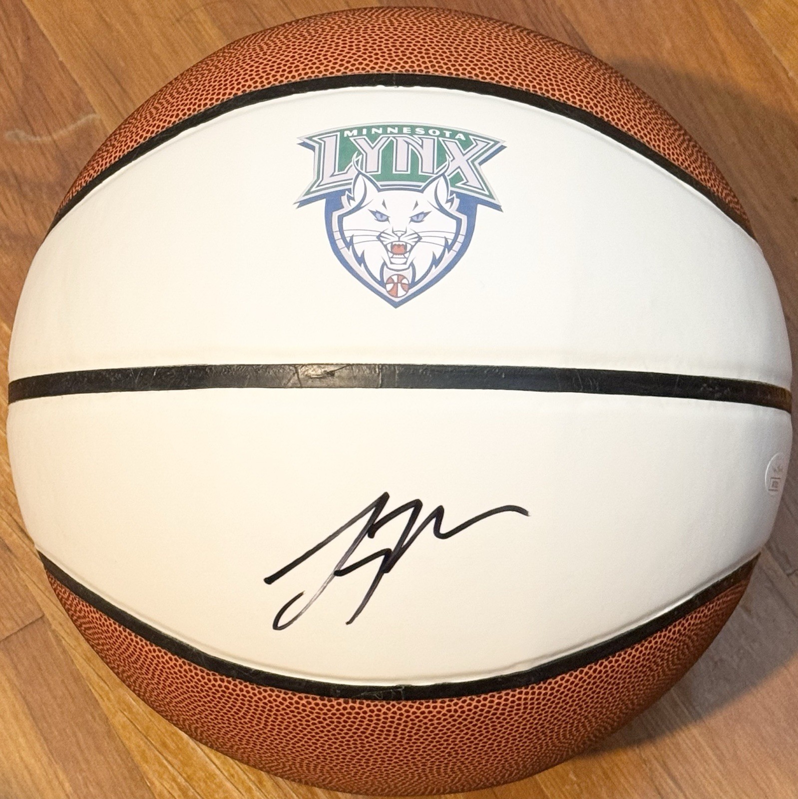 Lindsay Whalen Signed Autographed Minnesota Lynx Gophers Logo Basketball JSA