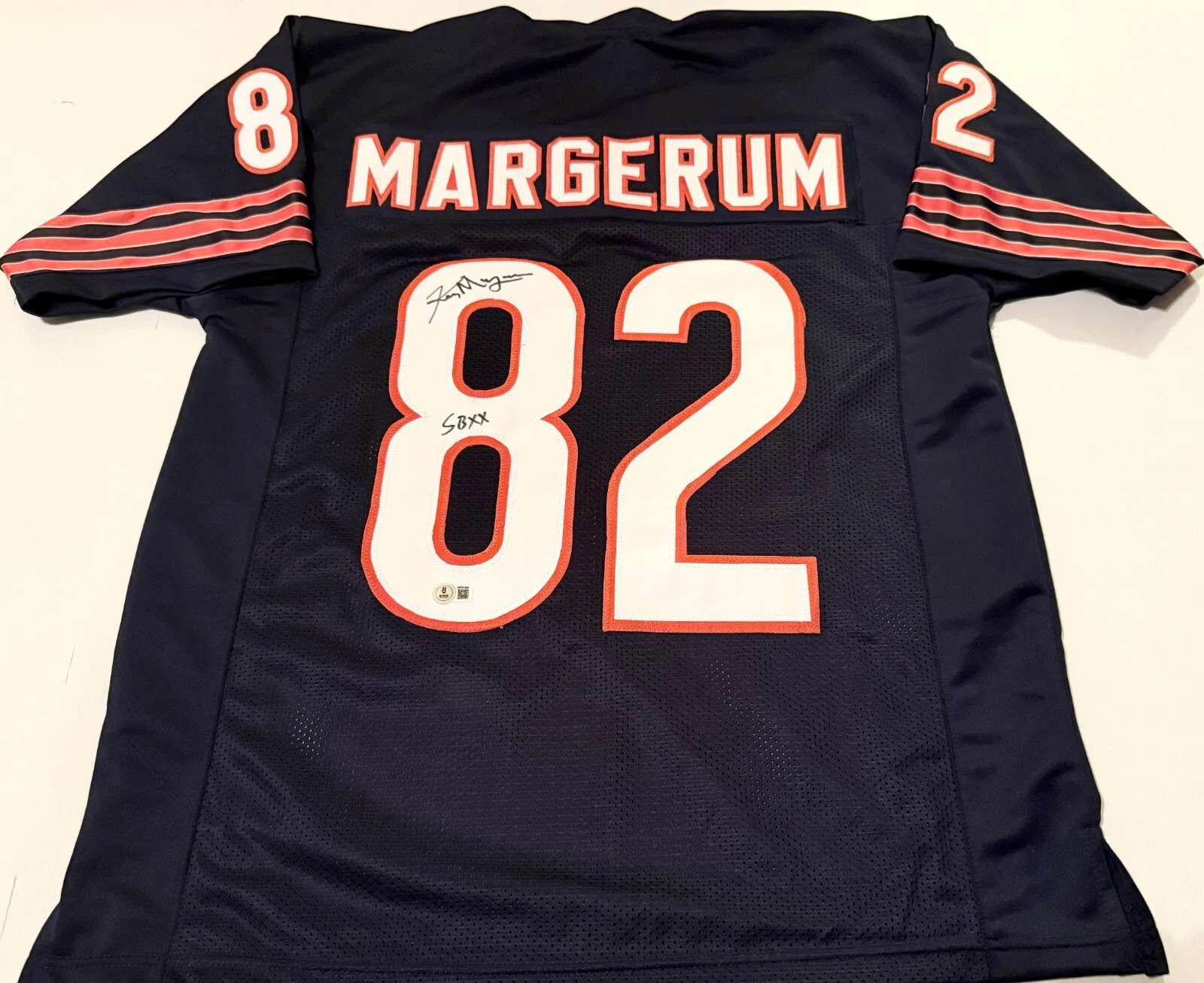 Ken Margerum Chicago Bears signed Custom jersey W/ SB XX Beckett Witnessed