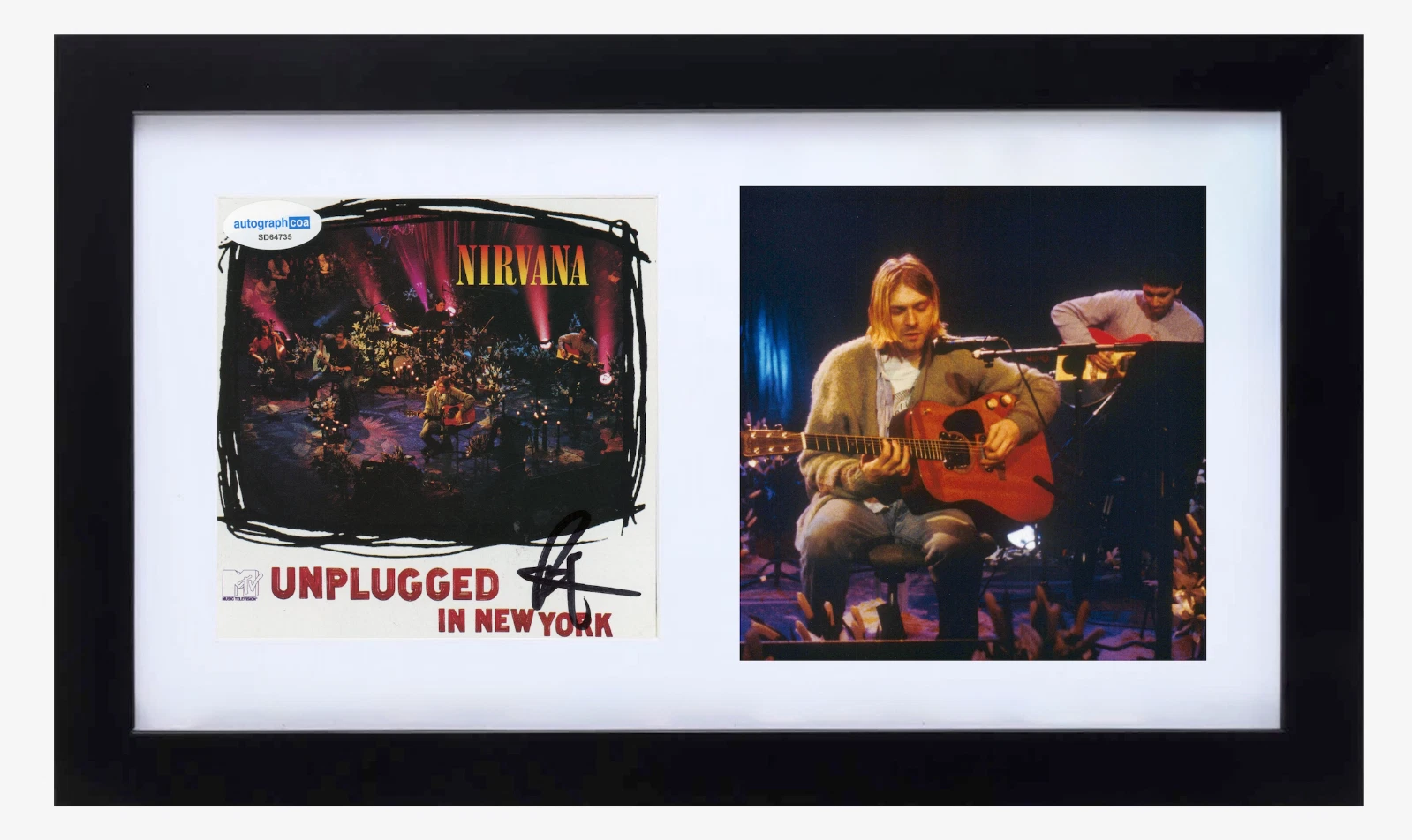 Pat Smear Nirvana Signed Autograph MTV Unplugged in New York CD Framed ACOA COA