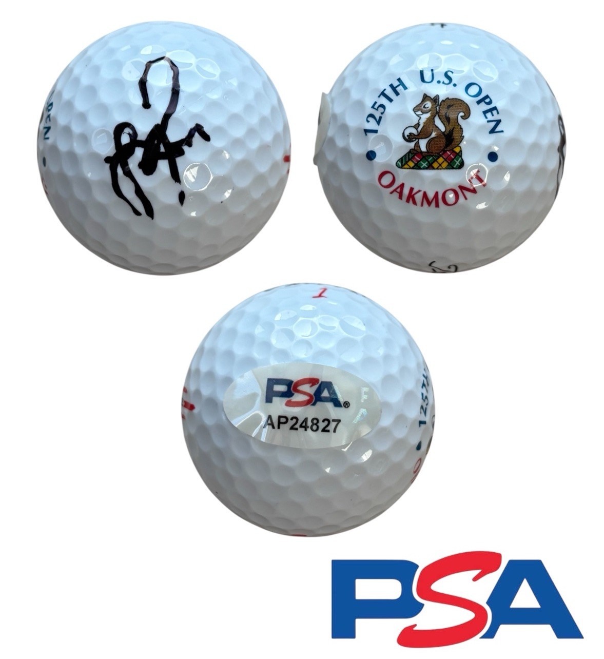 Justin Rose Signed 2025 125th US OPEN CHAMPIONSHIP Golf Ball PSA OAKMONT AUTO