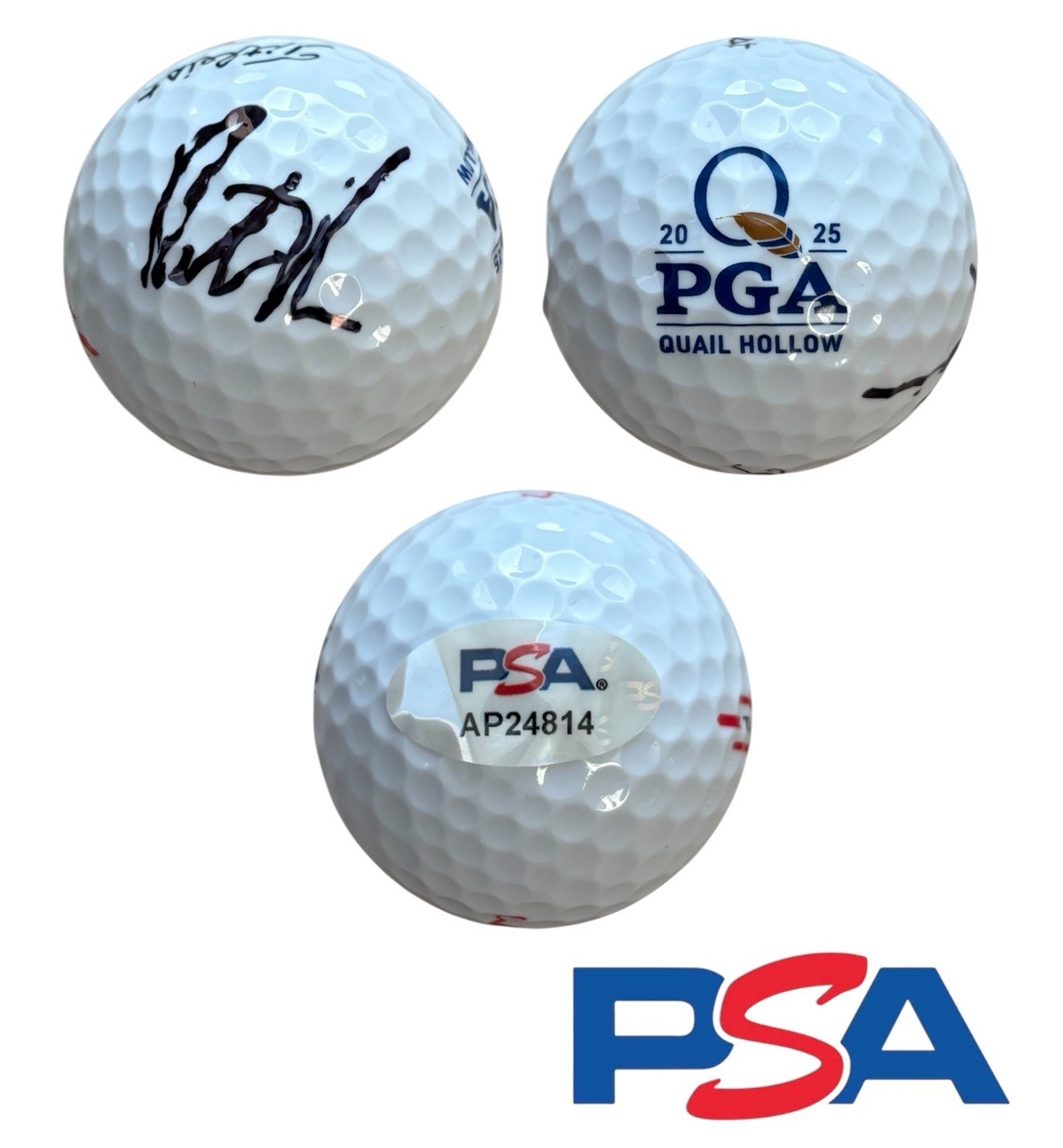 Patrick Reed Signed 2025 PGA CHAMPIONSHIP Quail Hollow Golf Ball PSA/DNA AUTO