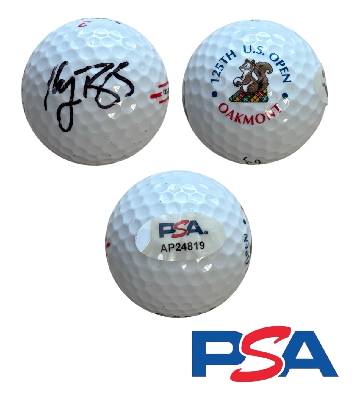 Keegan Bradley Signed 2025 125th US OPEN CHAMPIONSHIP Golf Ball PSA OAKMONT AUTO