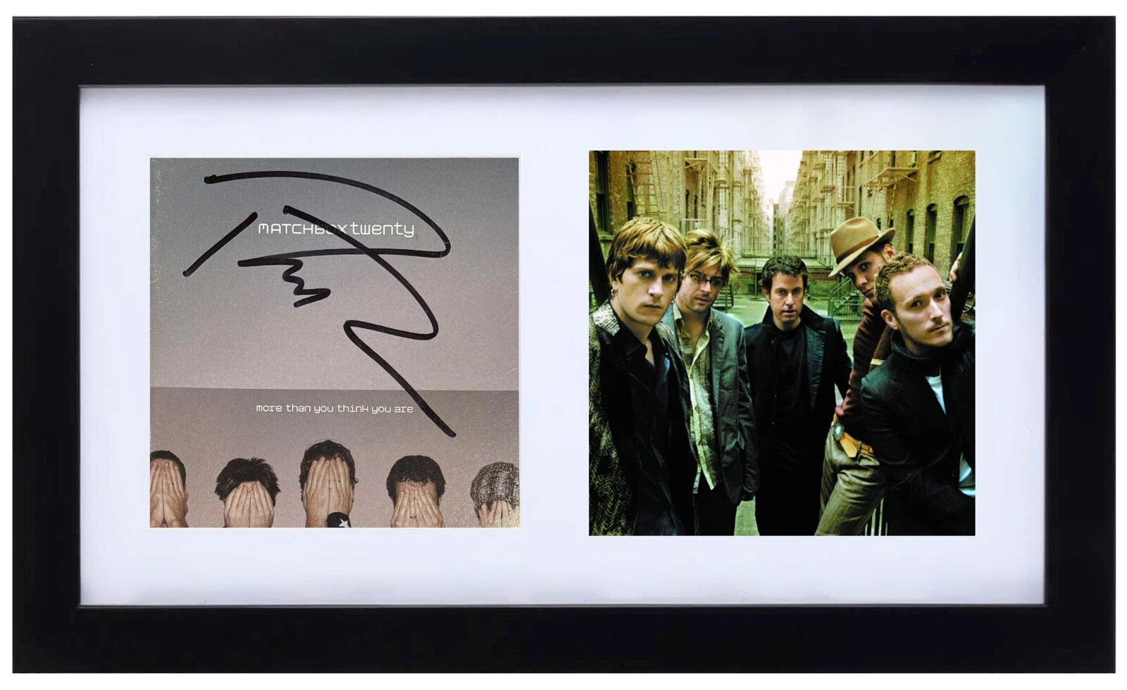 Rob Thomas Matchbox Twenty Signed More Than You Think You Are CD Framed BAS COA