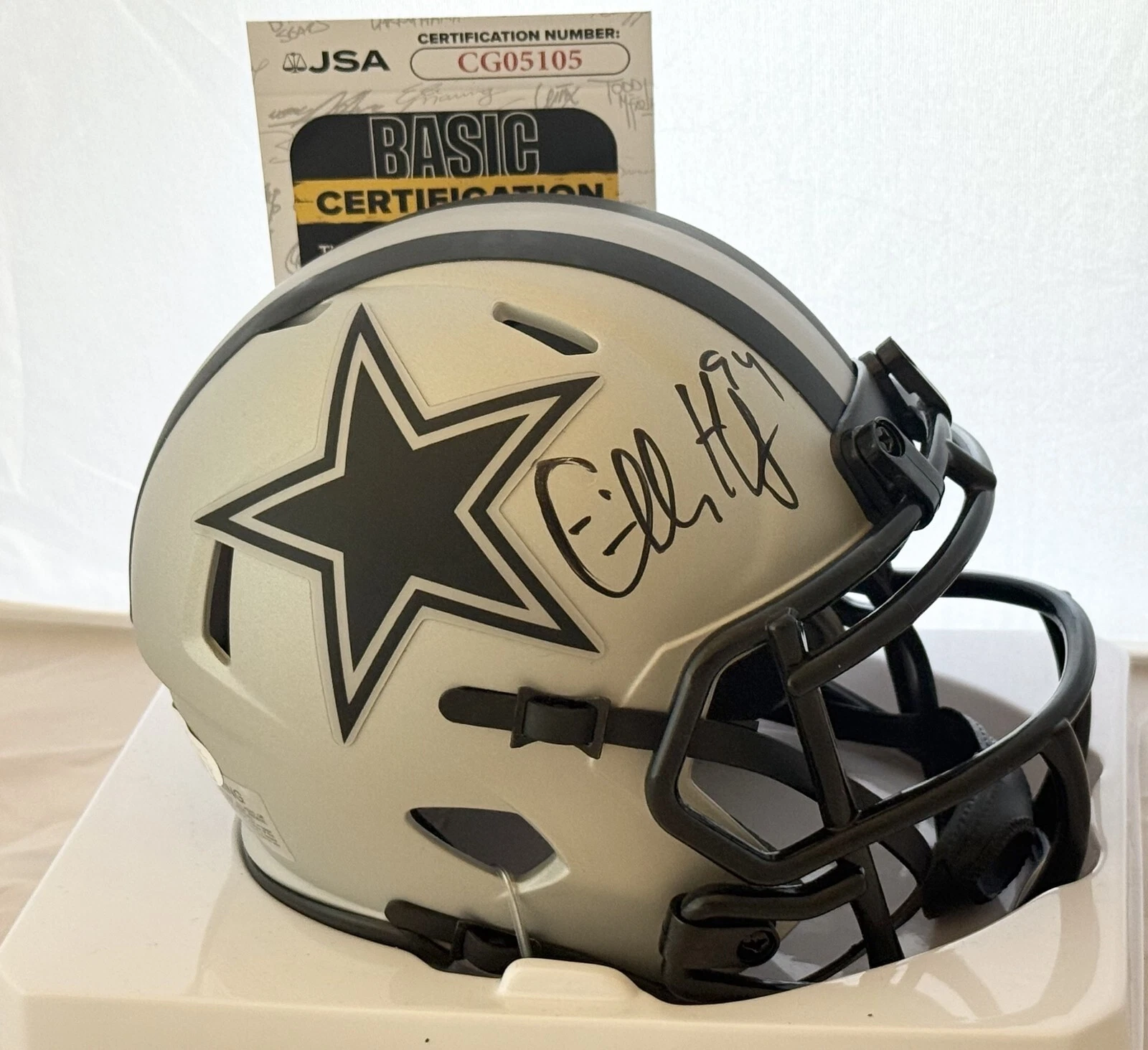 Charles Haley signed Dallas Cowboys Rave mini helmet autographed JSA