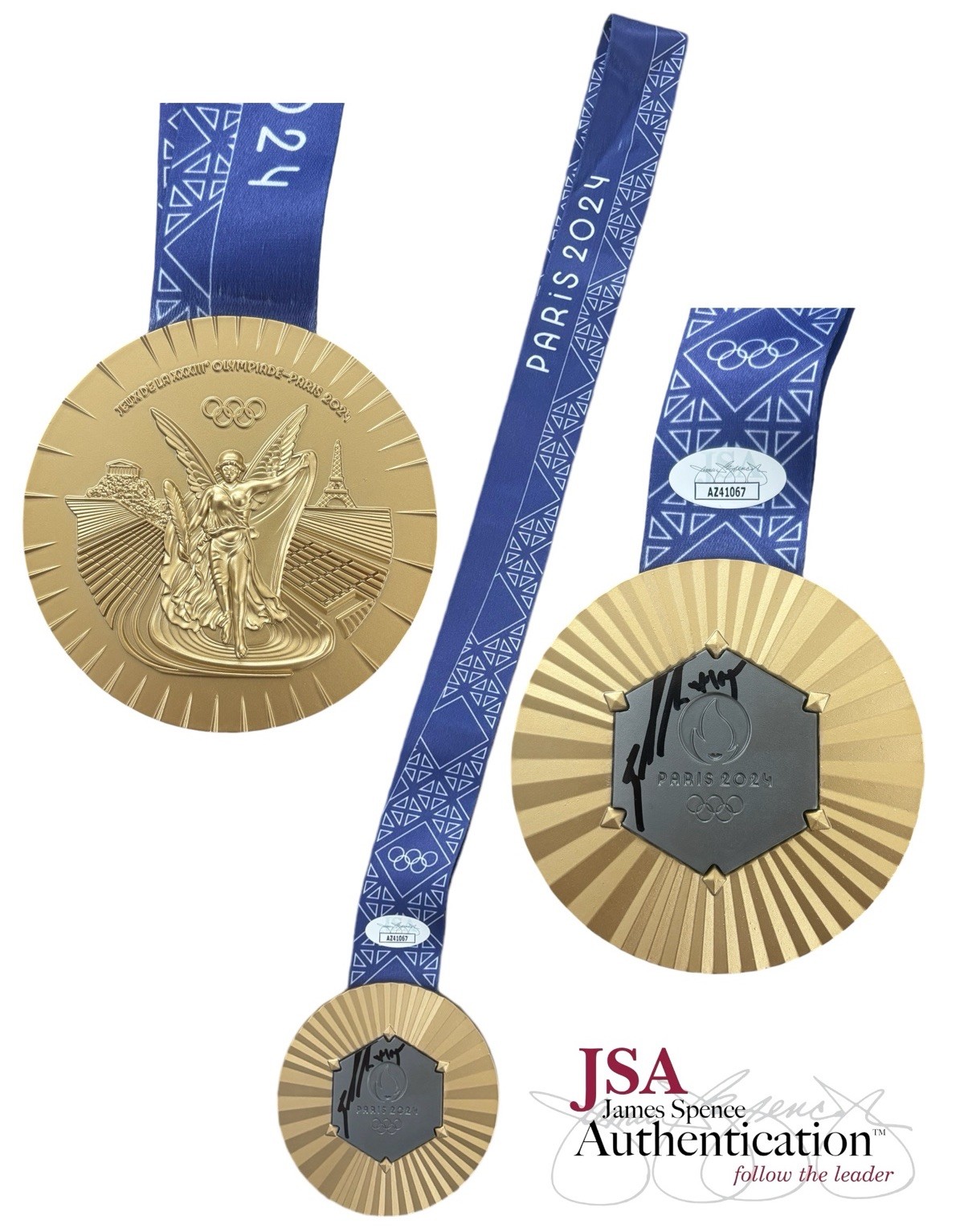 Brittney Griner Signed 2024 Paris Olympics Team USA Gold Medal JSA COA AUTO #15