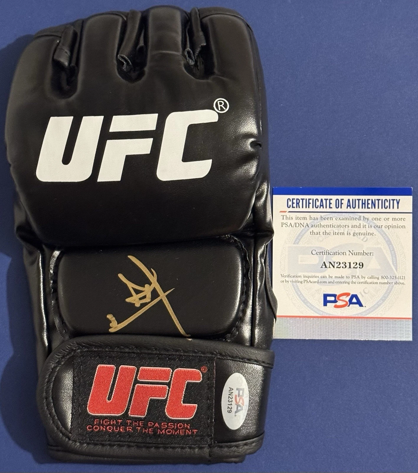 Michael Morales Signed Autographed UFC Glove PSA/DNA Fighter Champion