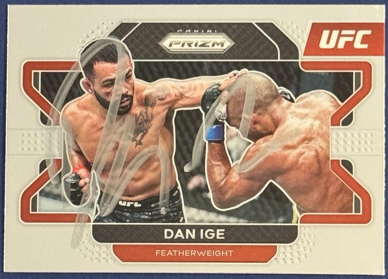 Dan Ige Signed 2022 Panini Prizm UFC Base Card BAS Beckett COA