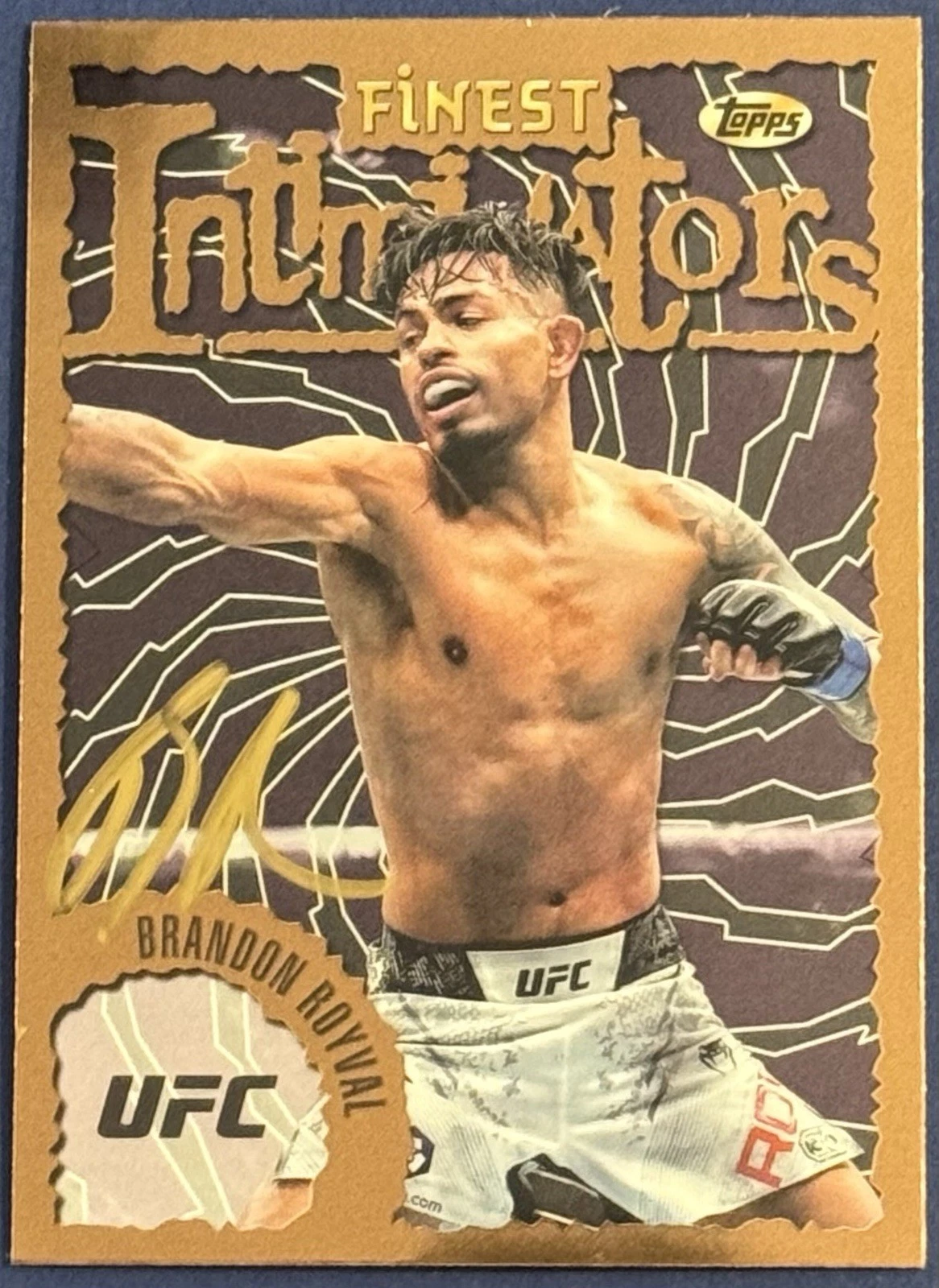 Brandon Royval Signed Auto 2024 Topps Finest Intimidators Base UFC Card Beckett