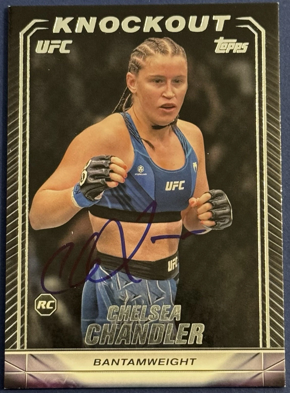 Chelsea Chandler Signed 2024 Topps Knockout UFC Card BAS Beckett COA