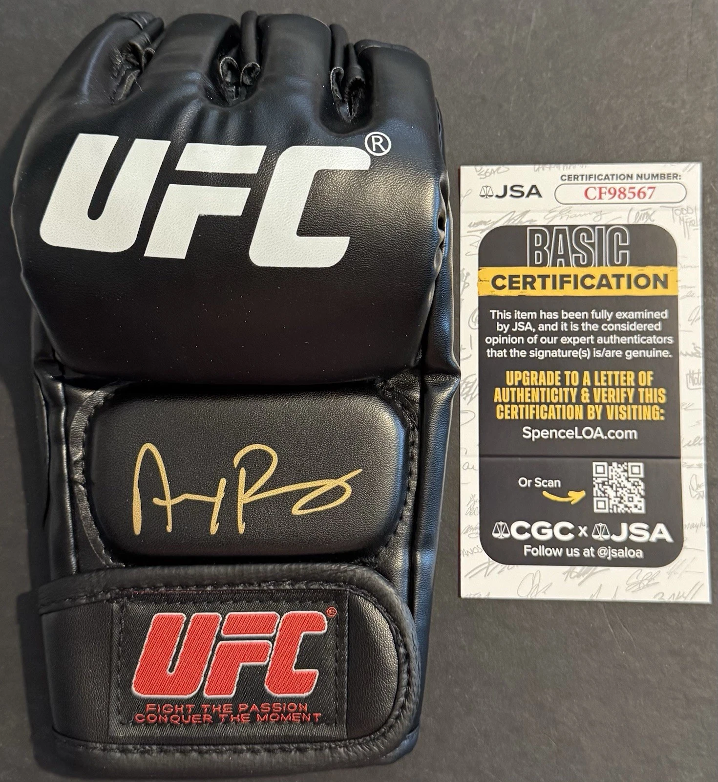 Alex Perez Signed Autographed UFC Fight Glove JSA COA