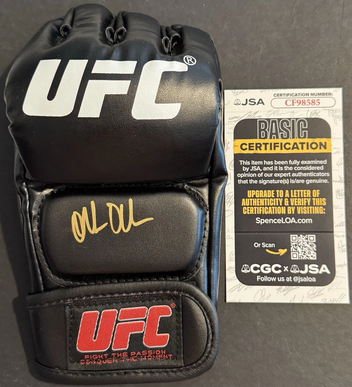 Ode Osbourne Signed Autographed UFC Fight Glove JSA COA