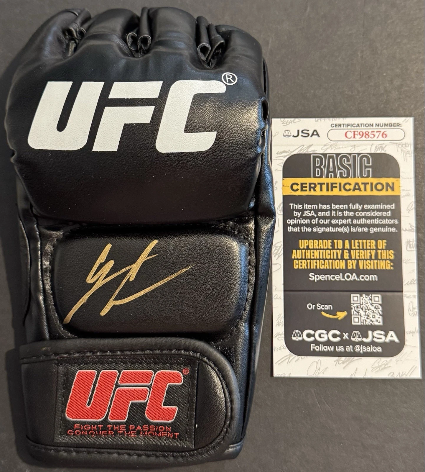 Donald Cerrone Signed Autographed UFC Fight Glove JSA COA Cowboy