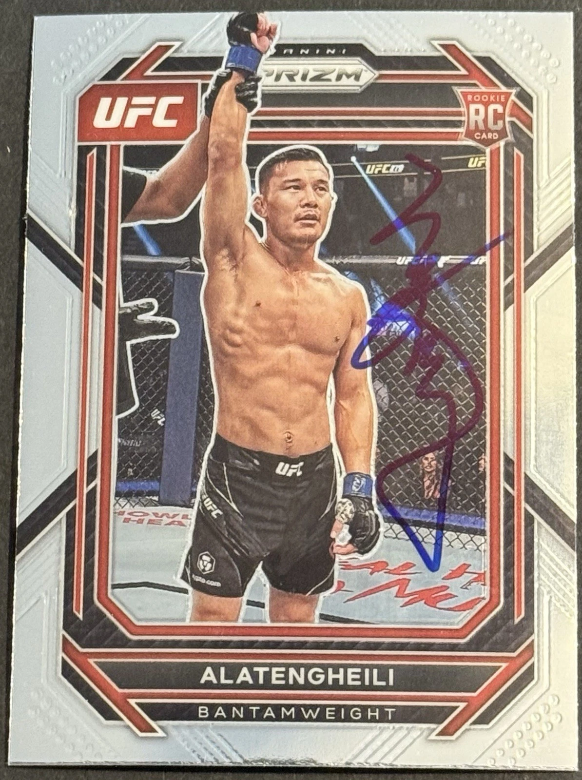 Heili Alateng Signed 2023 Panini Prizm UFC Base Card BAS Beckett COA