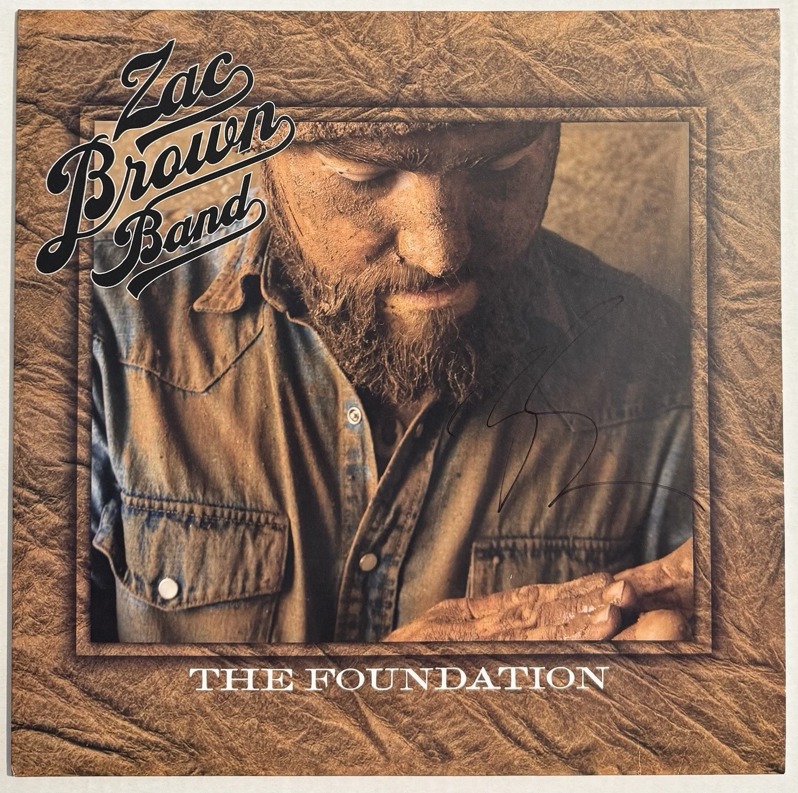 Zac Brown Band Signed Autographed The Foundation Vinyl Album Record By Zac JSA