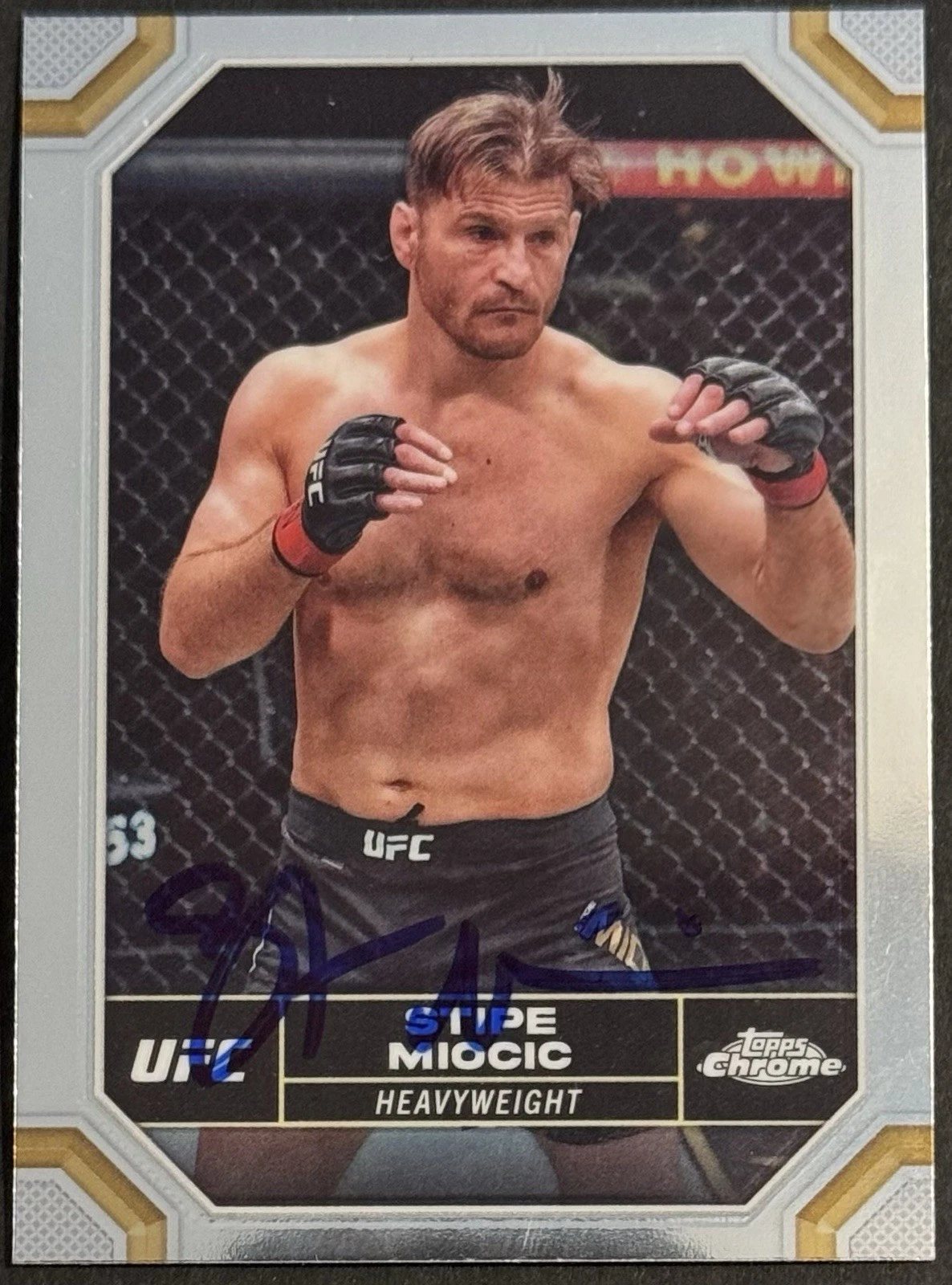 Stipe Miocic Signed 2024 Topps Chrome Base UFC Card BAS Beckett COA