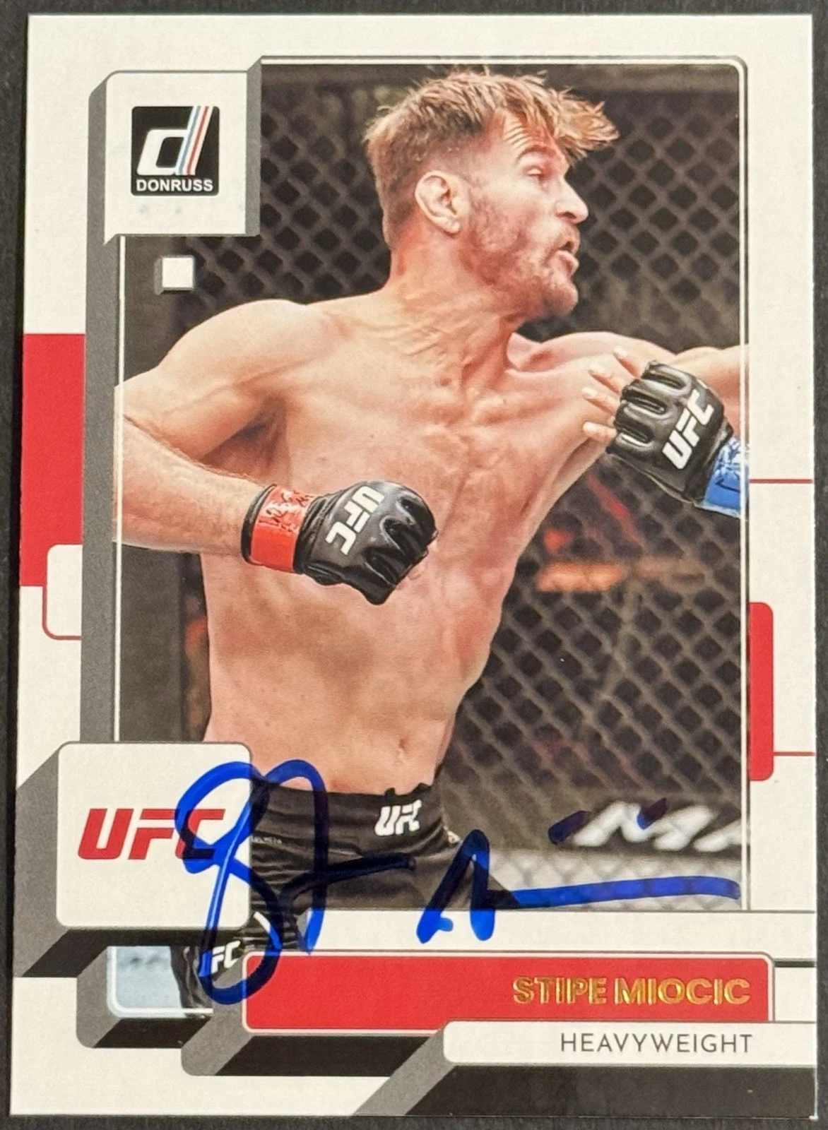 Stipe Miocic Signed 2023 Donruss Base UFC Card BAS Beckett COA