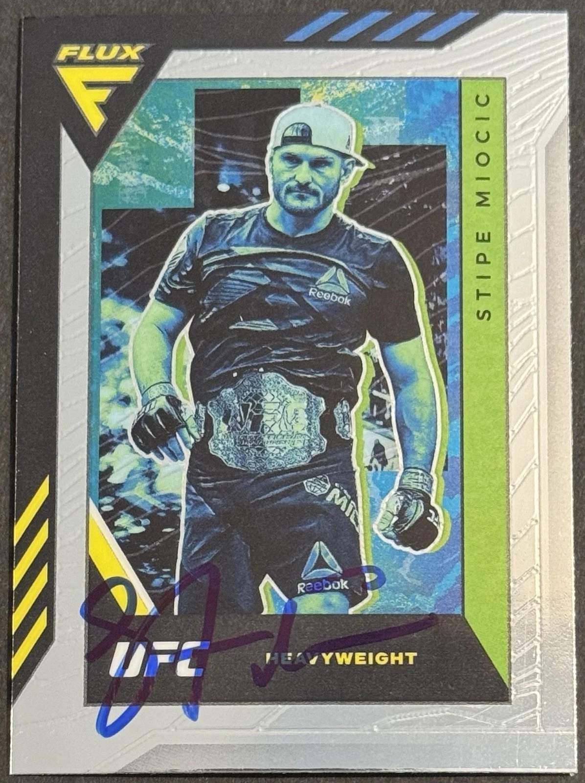 Stipe Miocic Signed 2022 Panini Chronicles Flux Base UFC Card BAS Beckett COA