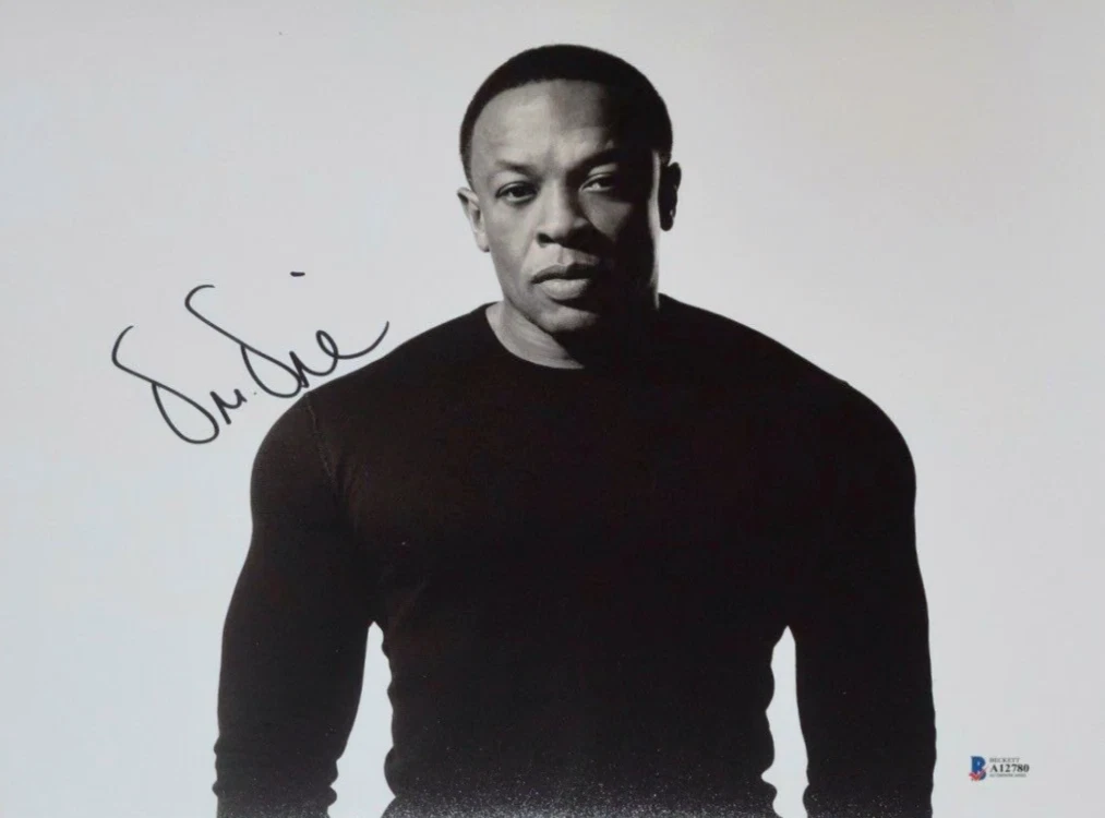 Dr. Dre Signed Autograph 11x14 Photo N.W.A. The Chronic Rapper Beckett COA LOA