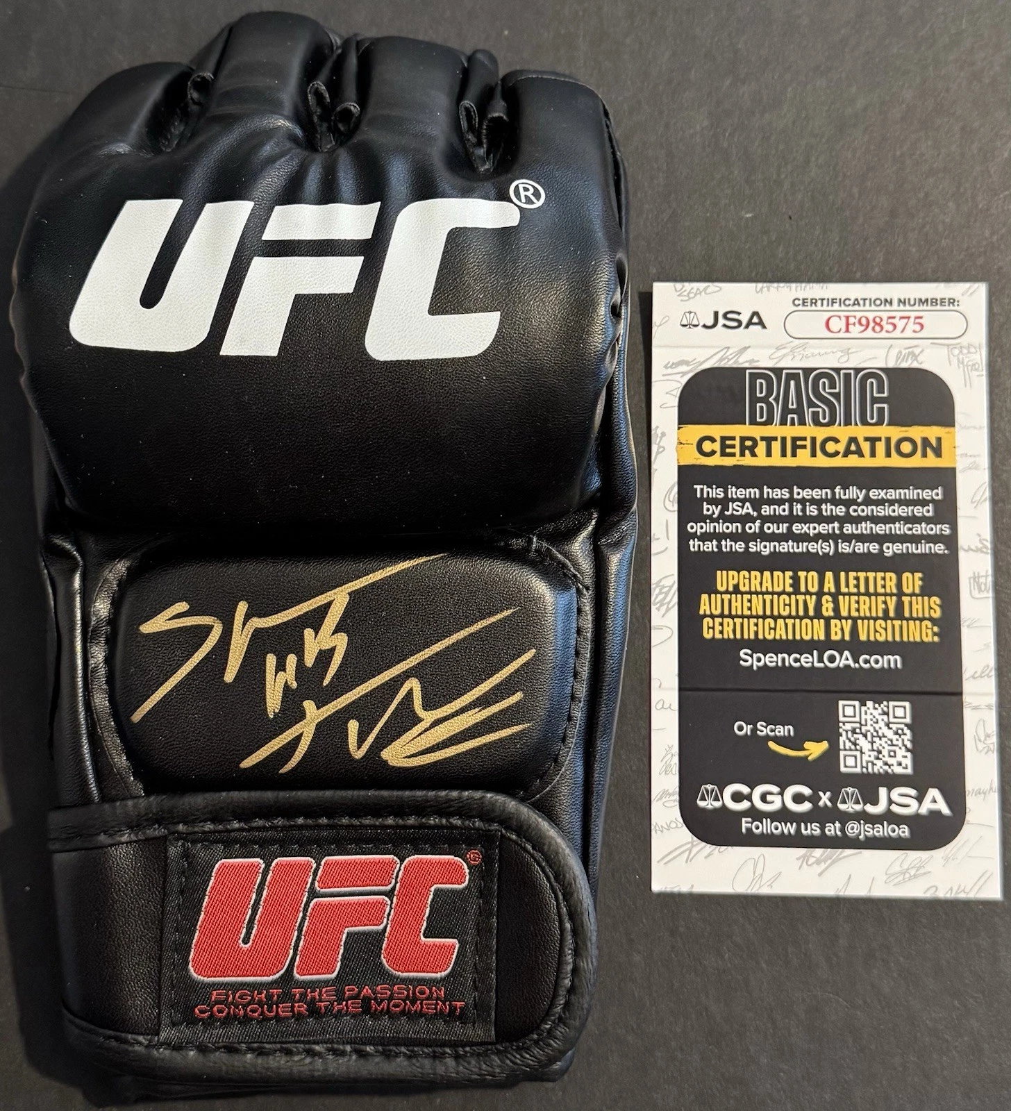 Stephen “Wonderboy” Thompson Signed Autographed UFC Fight Glove Beckett COA