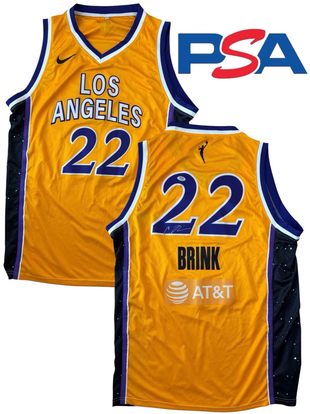 Cameron Brink Signed WNBA Los Angeles Sparks Rebel Edition #22 Jersey PSA AUTO