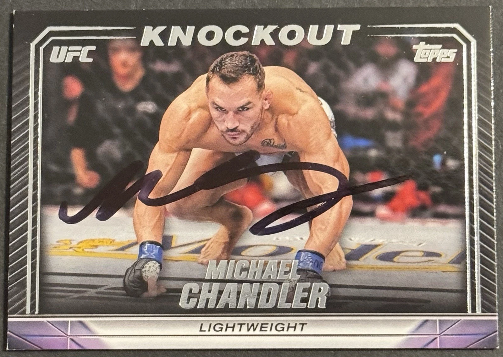 Michael Chandler Signed 2024 Topps Knockout Base UFC Card Beckett