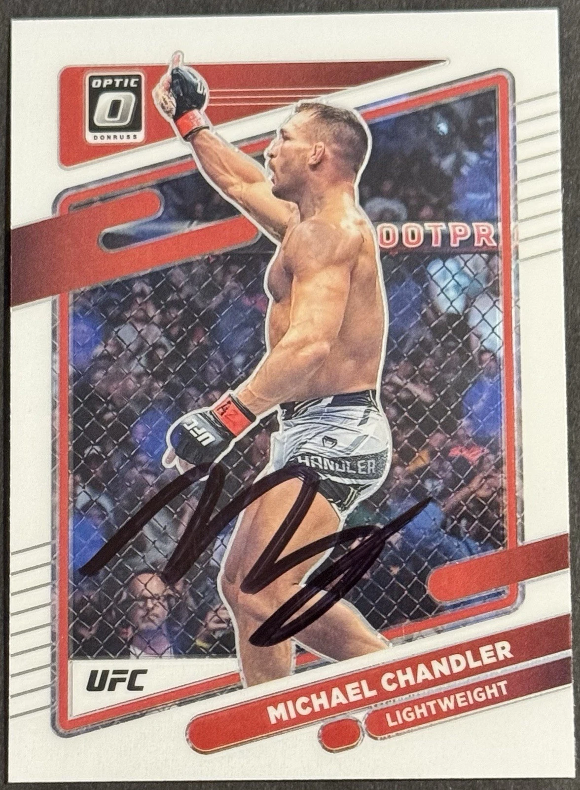 Michael Chandler Signed 2022 Donruss Optic Base UFC Card Beckett
