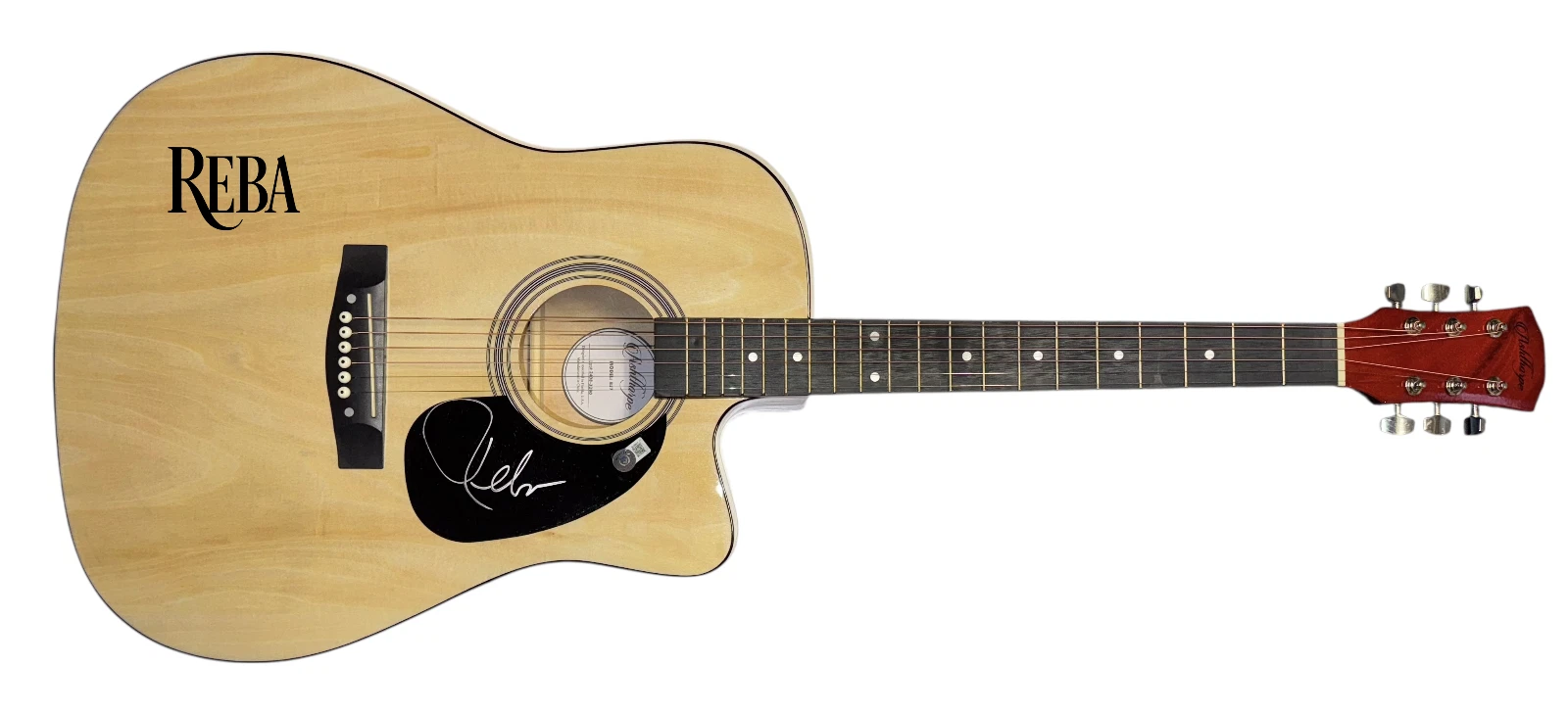 Reba McEntire Signed Autograph Full Size Acoustic Guitar Country Beckett COA