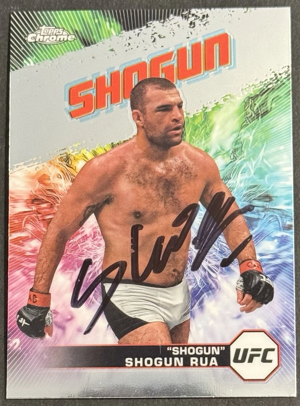 Mauricio Shogun Rua Signed 2024 Topps Chrome AKA UFC Base Card Beckett COA