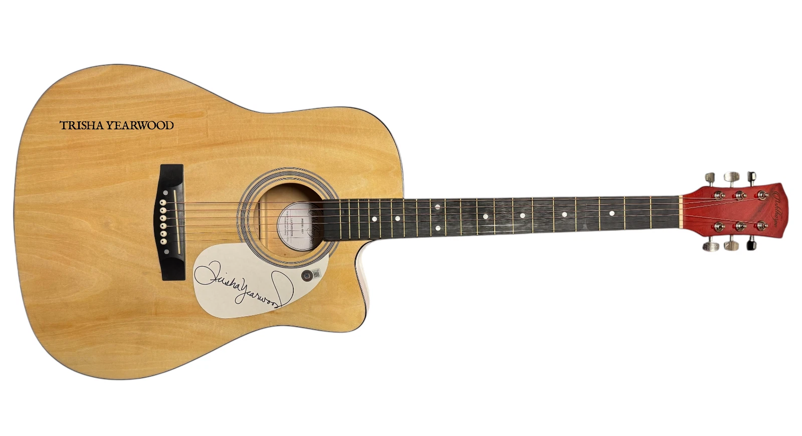Trisha Yearwood Signed Autograph Acoustic Guitar Country Singer Garth Brooks BAS