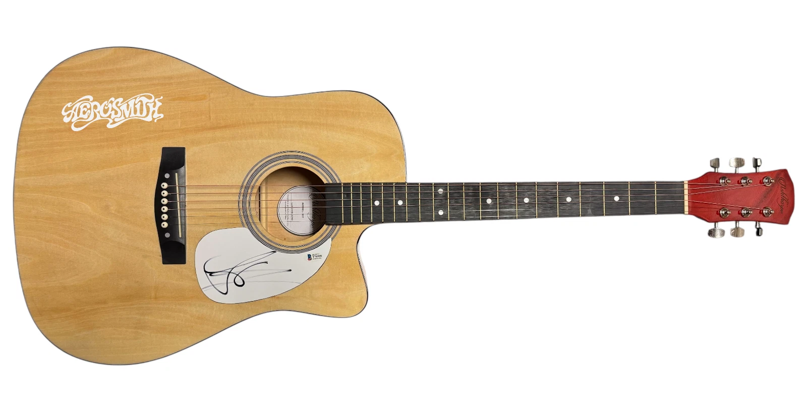 Steven Tyler AEROSMITH Signed Autograph Full Size Acoustic Guitar Beckett COA